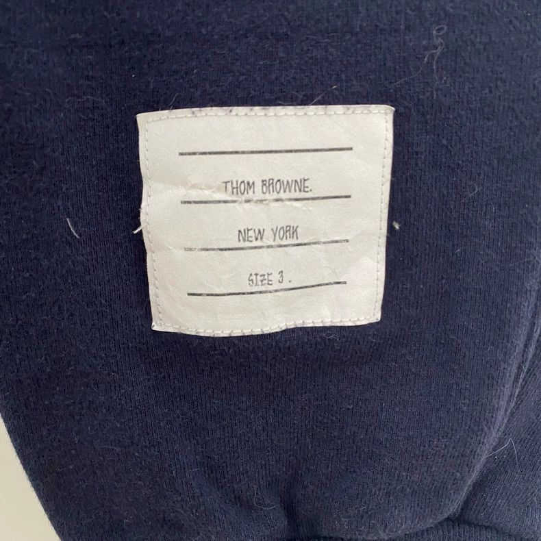 Thom Browne Thom Browne Dark blue four-striped sweatpants 2503-Nextarr Size US 31 - 3 Thumbnail