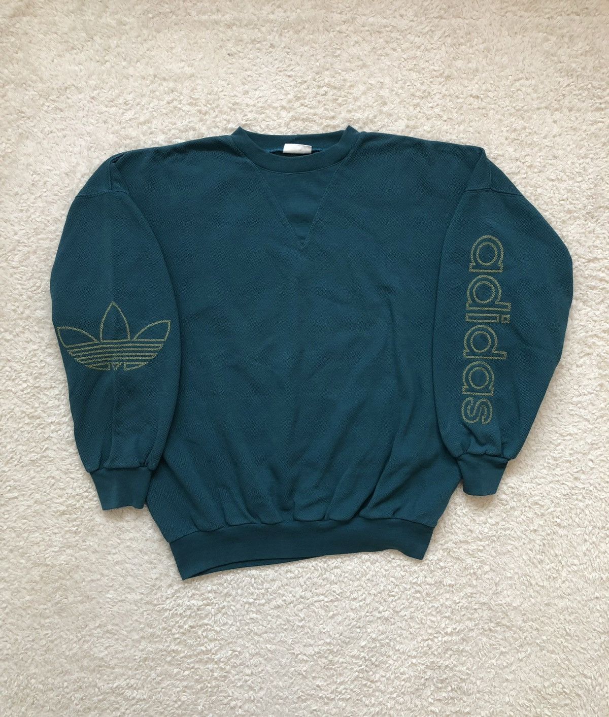 Adidas × Vintage Set Sweatshirt + Pants Adidas Vintage 80’s Big Logo Size US 36 / EU 52 - 2 Thumbnail