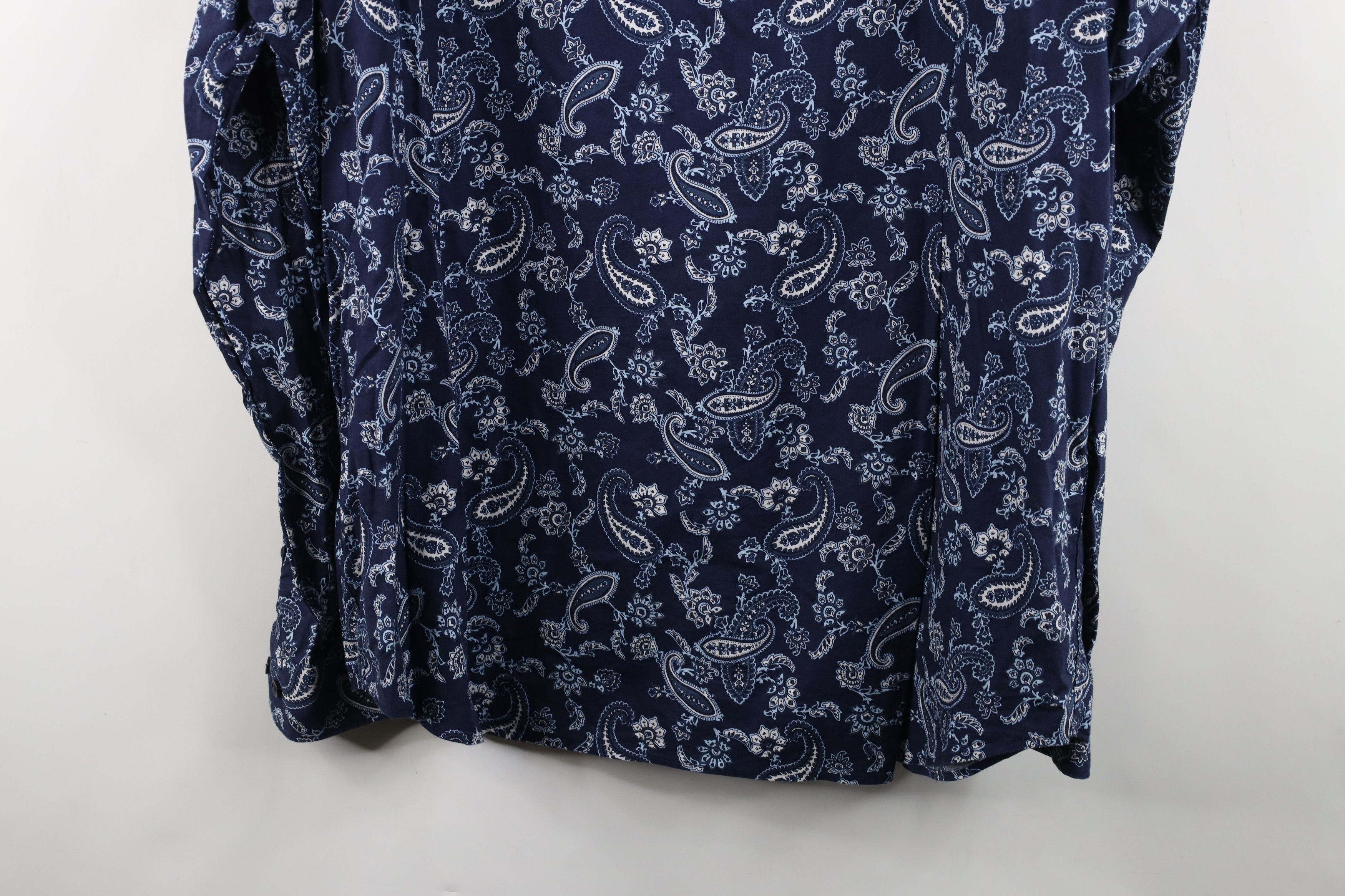 Express Express Slim Paisley Geometric Collared Button Shirt Cotton Size US XXL / EU 58 / 5 - 11 Thumbnail