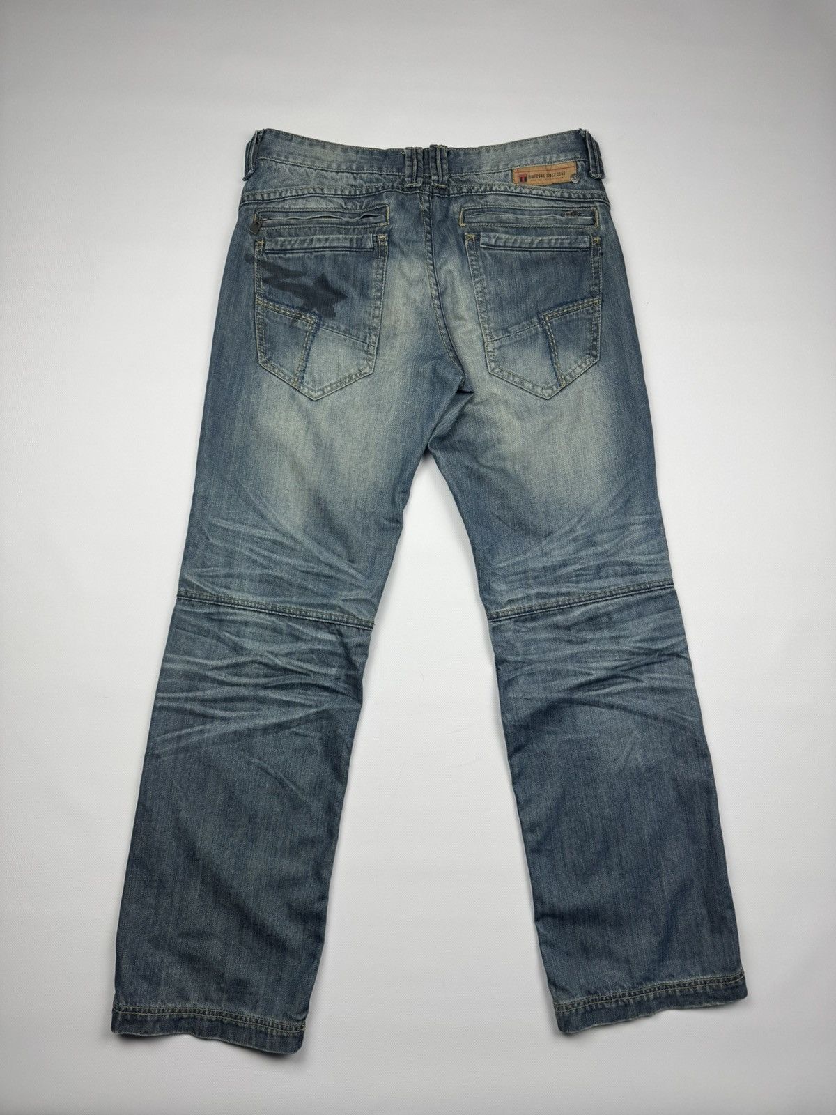 If Six Was Nine Vintage Junya Watanabe Style Distressed Jeans Size US 33 - 2 Thumbnail