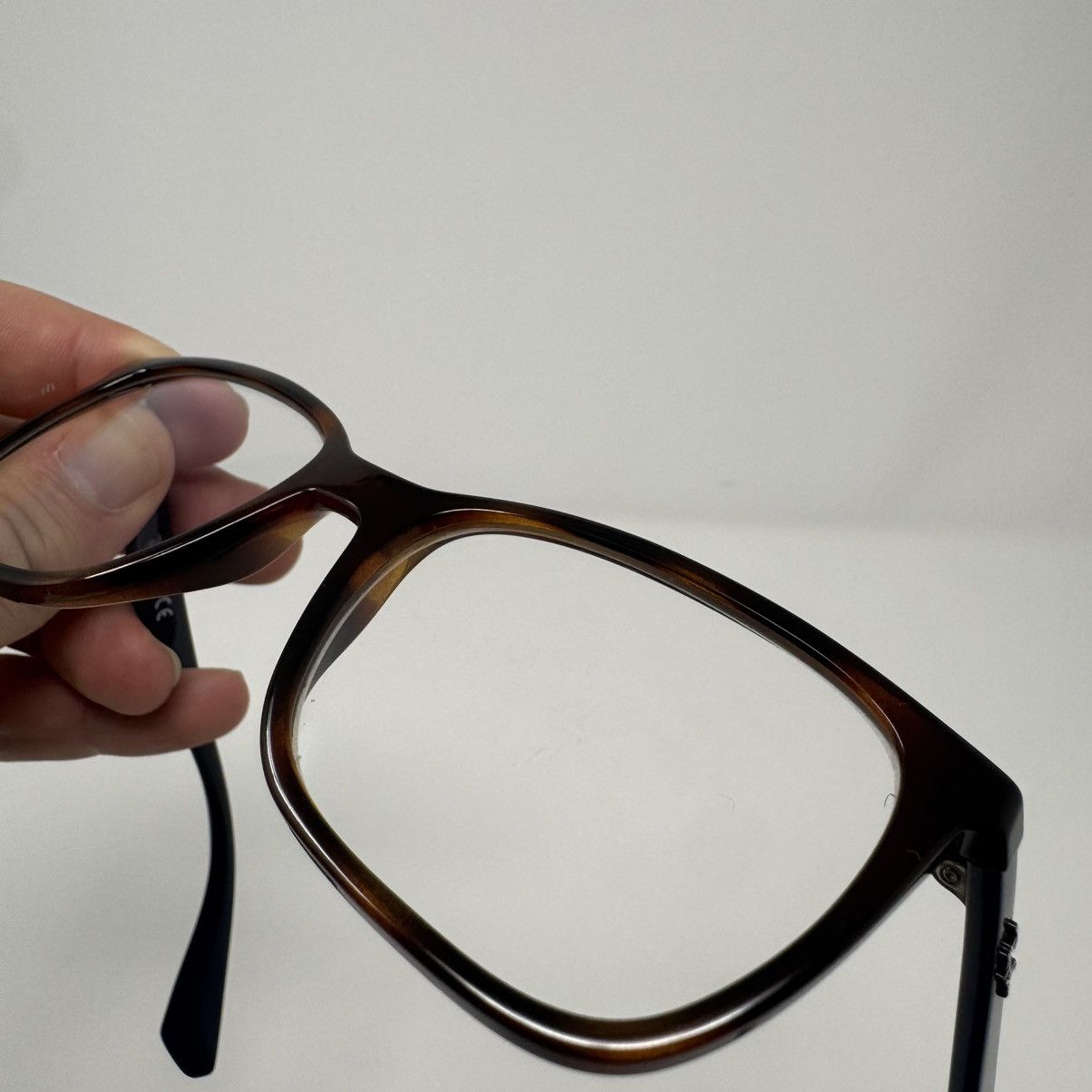 RayBan Ray Ban Glasses RB 7066 5585 Havana Tortoise Blue 52 17 140 Size ONE SIZE - 9 Thumbnail