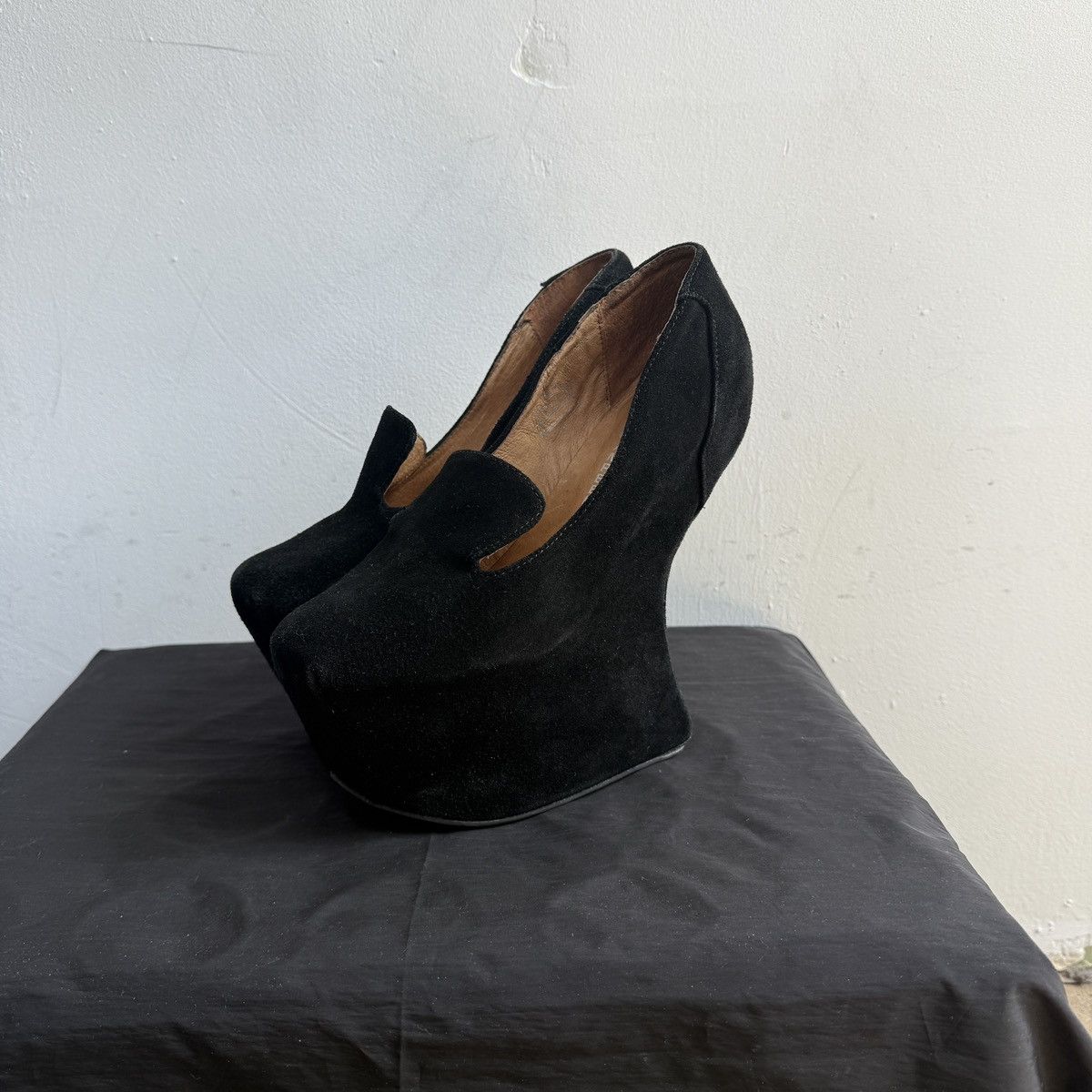 Jeffrey Campbell Jeffrey Campbell Platform Suede Glam Heels Shoes Size US 7 / IT 37 - 2 Thumbnail