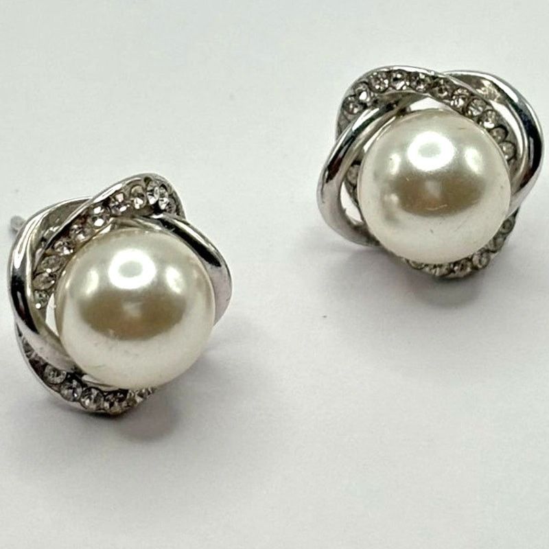 Other Silver Pearl Earrings Size ONE SIZE - 2 Thumbnail
