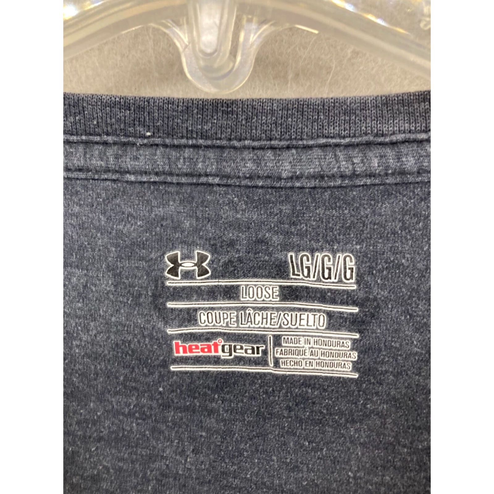 Under Armour Under Armour Mens TShirt Large Blue HeatGear Bull Graphic Print Crew Neck Short Sleeve Casual Jersey Cotton Size US L / EU 52-54 / 3 - 5 Thumbnail