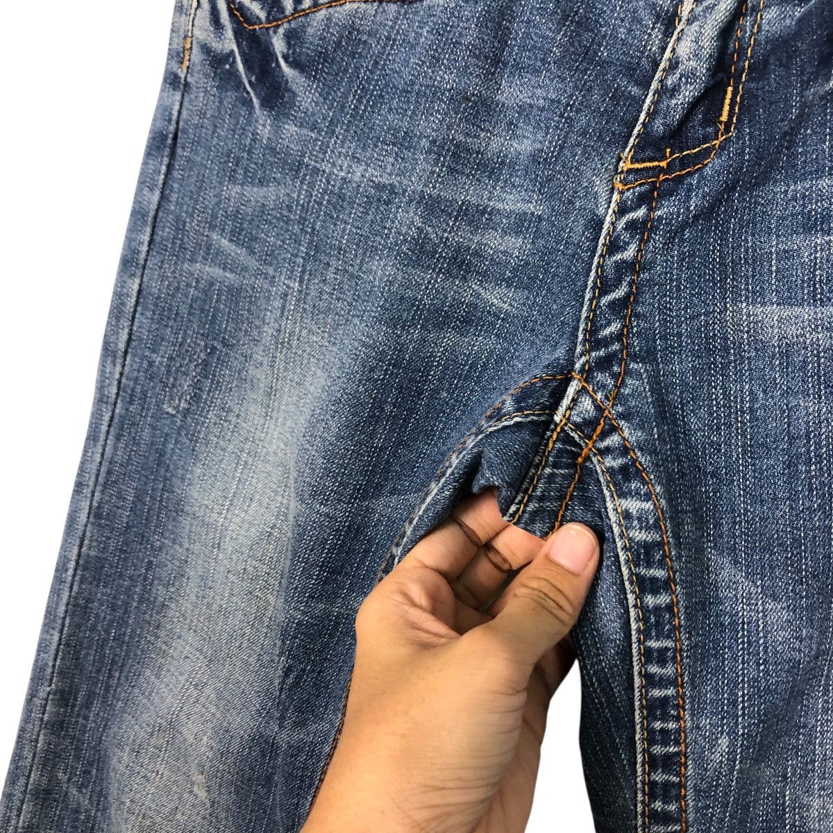 Japanese Brand ARY Denim “Angel Wing” Embroidered Back Graphic Jeans Size 28" / US 6 / IT 42 - 18 Thumbnail