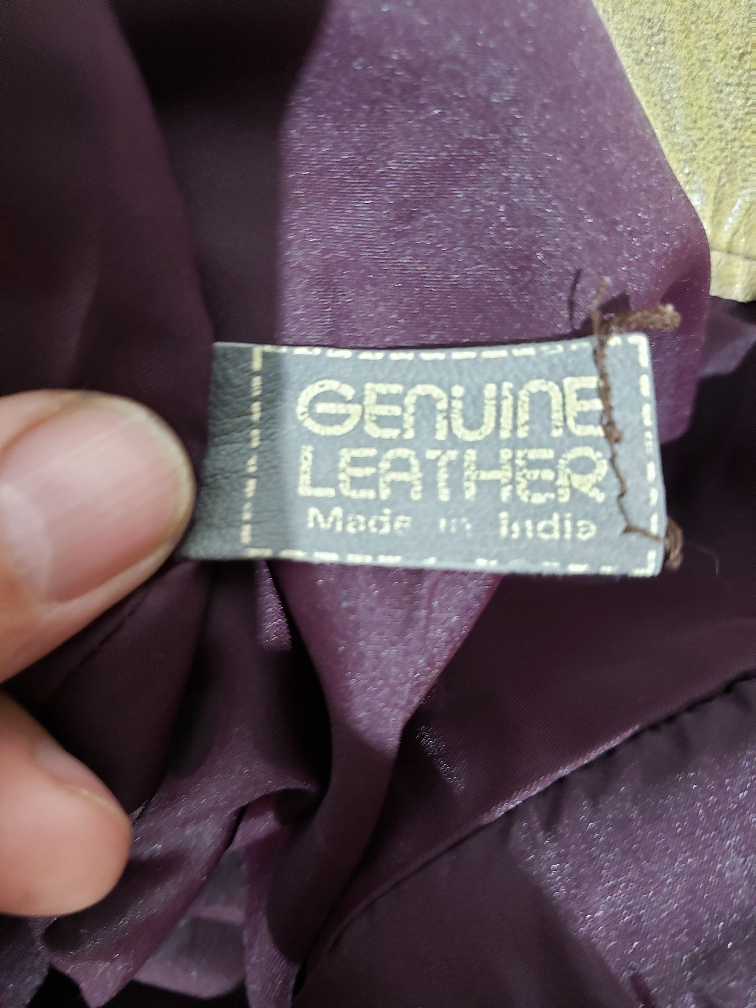 Genuine Leather Brown women's pants with pockets. Size 28" / US 6 / IT 42 - 9 Thumbnail