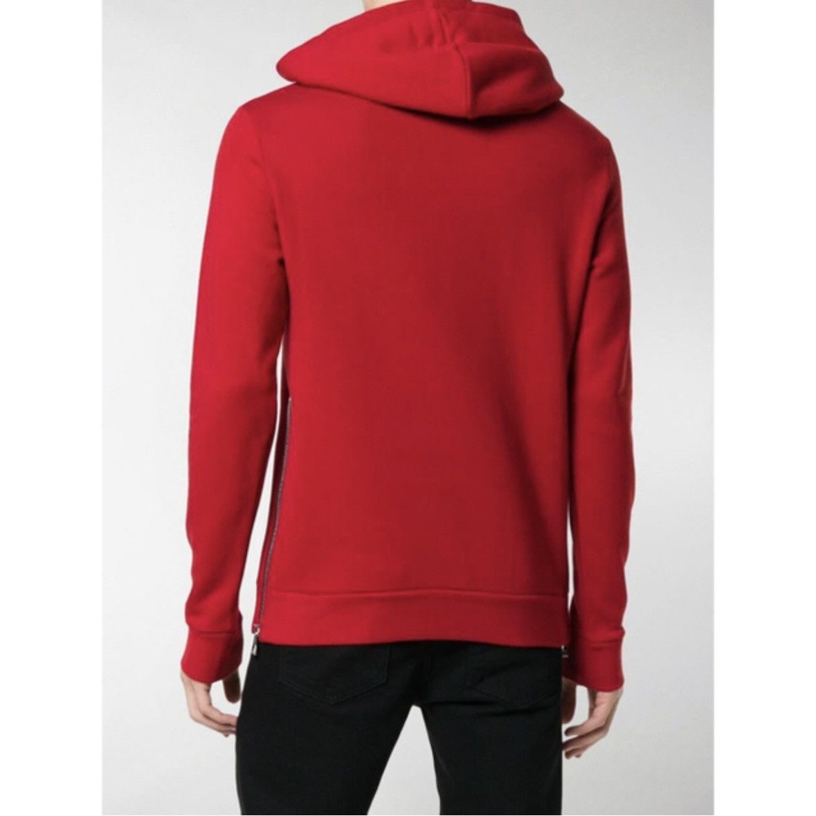 Balmain Balmain Homme Emblem Side Zip Hoodie Pullover Size US L / EU 52-54 / 3 - 13 Thumbnail