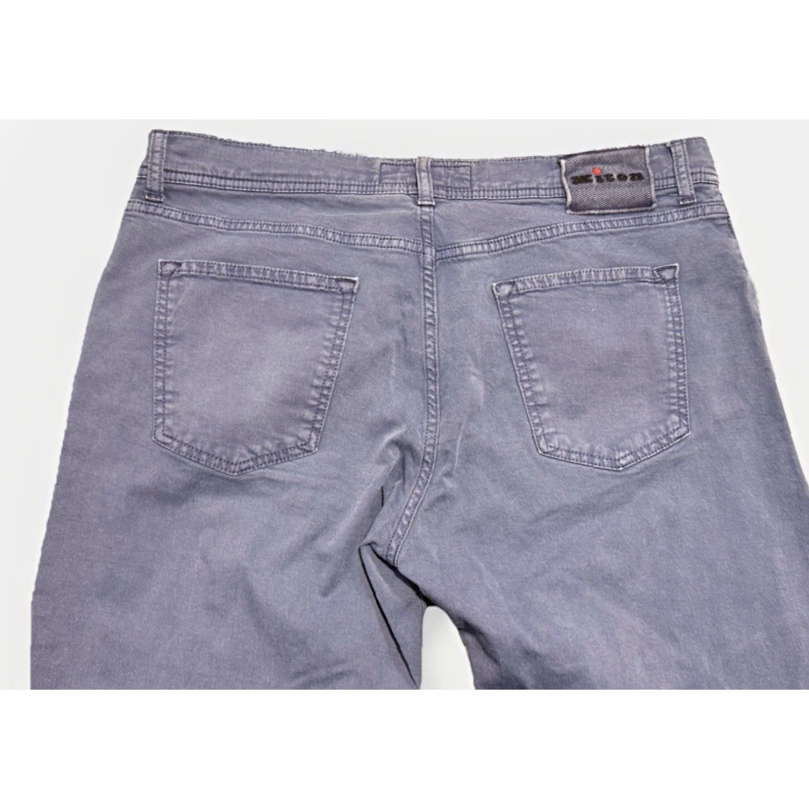 Kiton Kiton Napoli Men's Pants Blue 5 Pocket Khaki Button Fly 38 Regular Waist 35 Inseam 30 in Size US 38 / EU 54 - 7 Thumbnail
