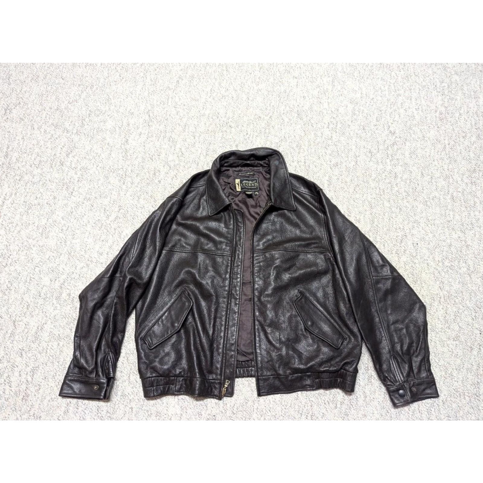 Eddie Bauer VINTAGE Eddie Bauer Jacket Bomber XL Brown Leather Mens Size US XL / EU 56 / 4 - 6 Thumbnail