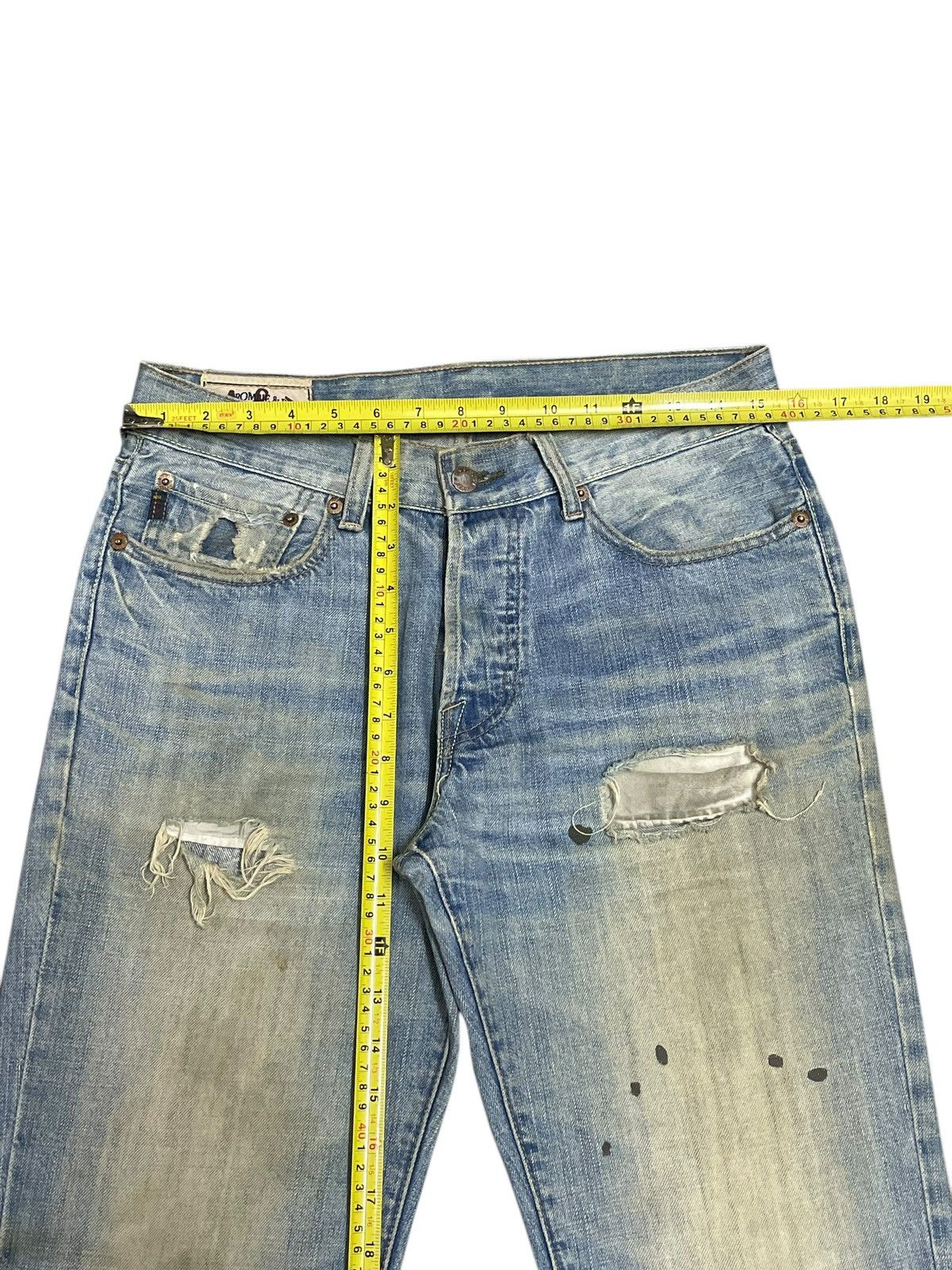 Abercrombie & Fitch Vintage A&F Killburn Low Rise Boot Distressed Paint Mud Wash Size US 30 / EU 46 - 18 Thumbnail