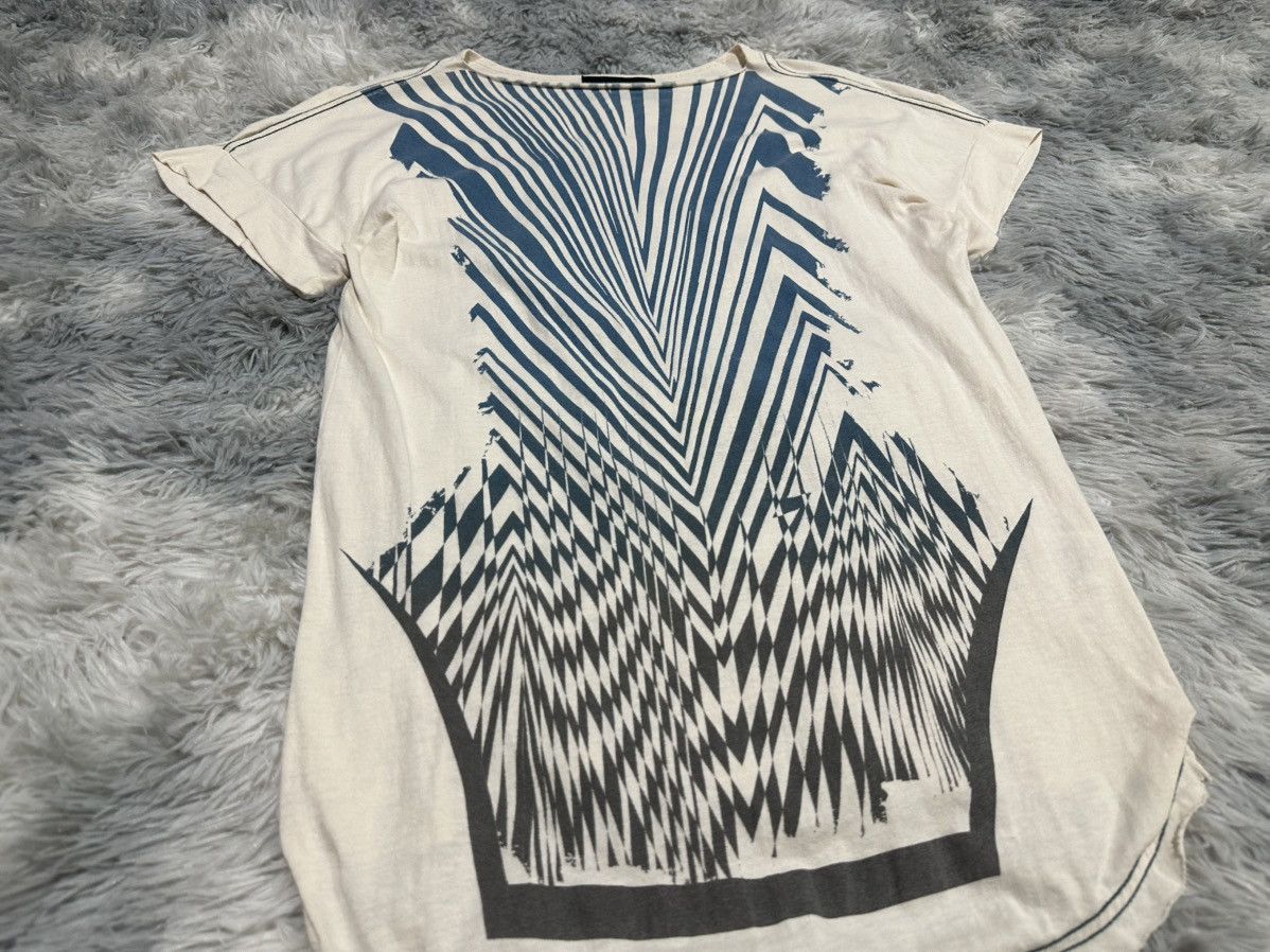 Zucca 🔥Vintage Zucca Issey Miyake Shirt Slash Neck Illusion Graphi Size US M / EU 48-50 / 2 - 2 Thumbnail
