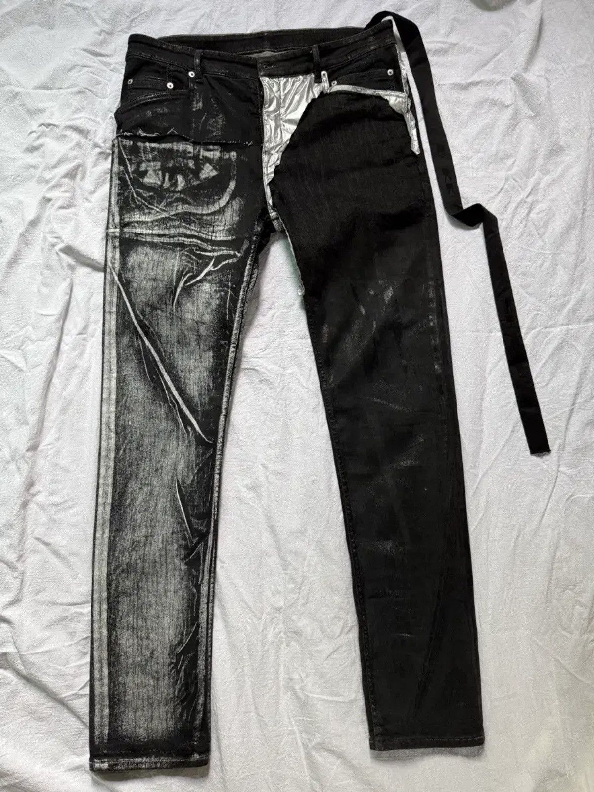 Rick Owens Rick Owens Sample Tyrone Collage Jeans SS20 | Grailed