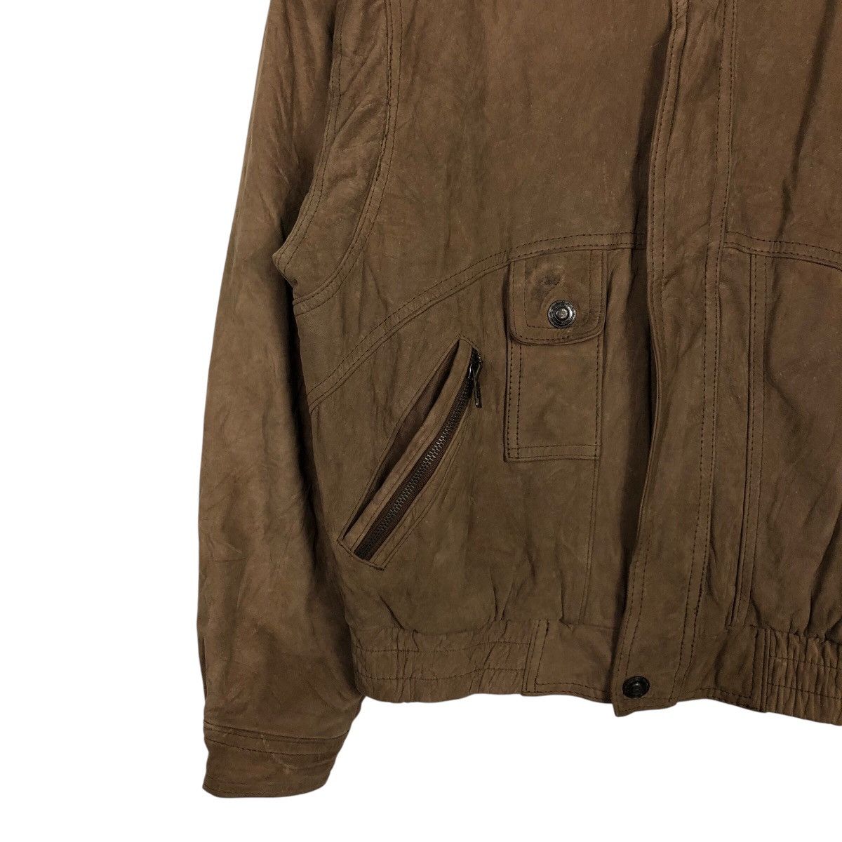 Japanese Brand 📌Vintage Bomber Leather Jacket Adventure Bound Issey Miyake Size US M / EU 48-50 / 2 - 5 Thumbnail