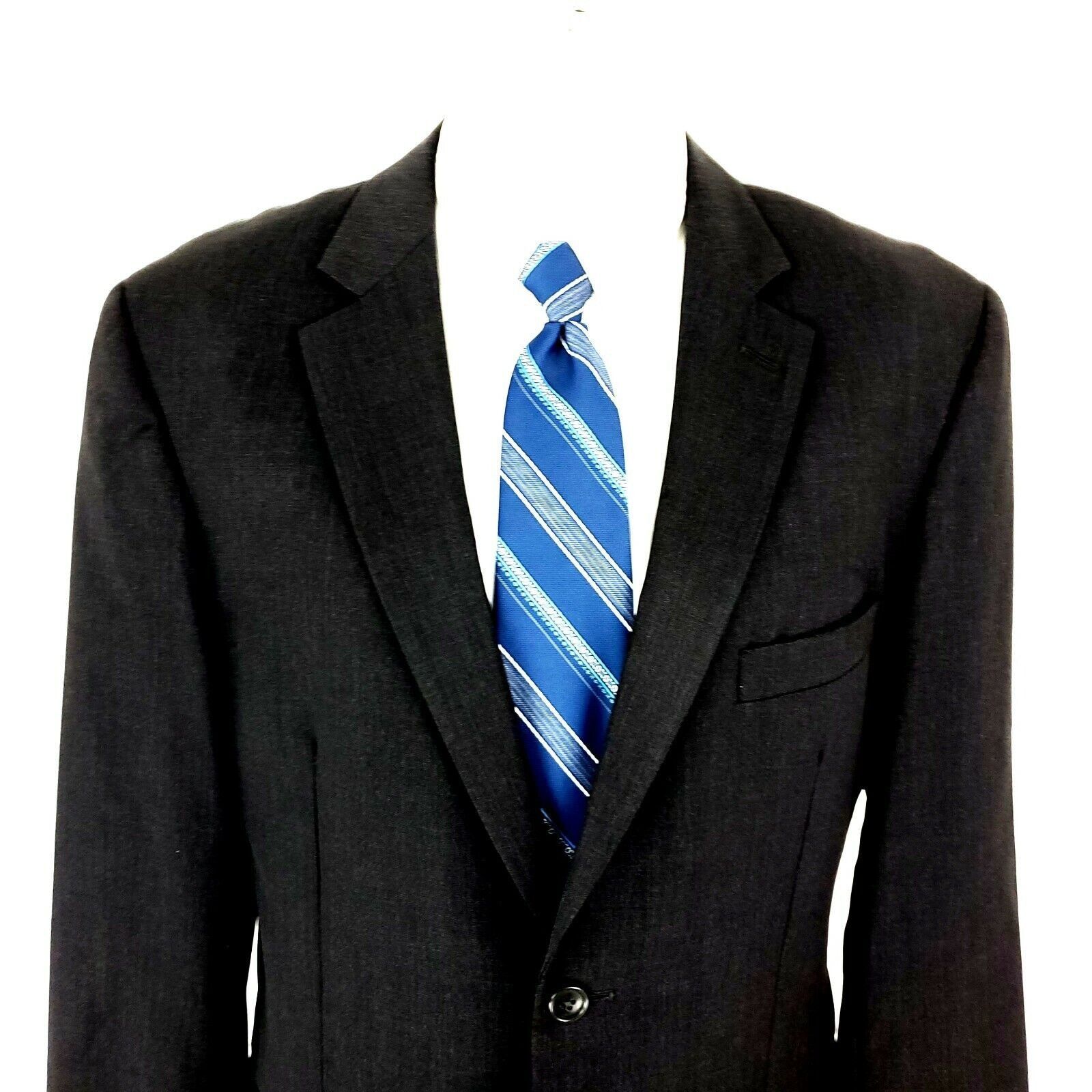 Vintage Wilke Rodriguez Wool 2 Button Suit Jacket 40R Gray Size 40R - 1 Thumbnail