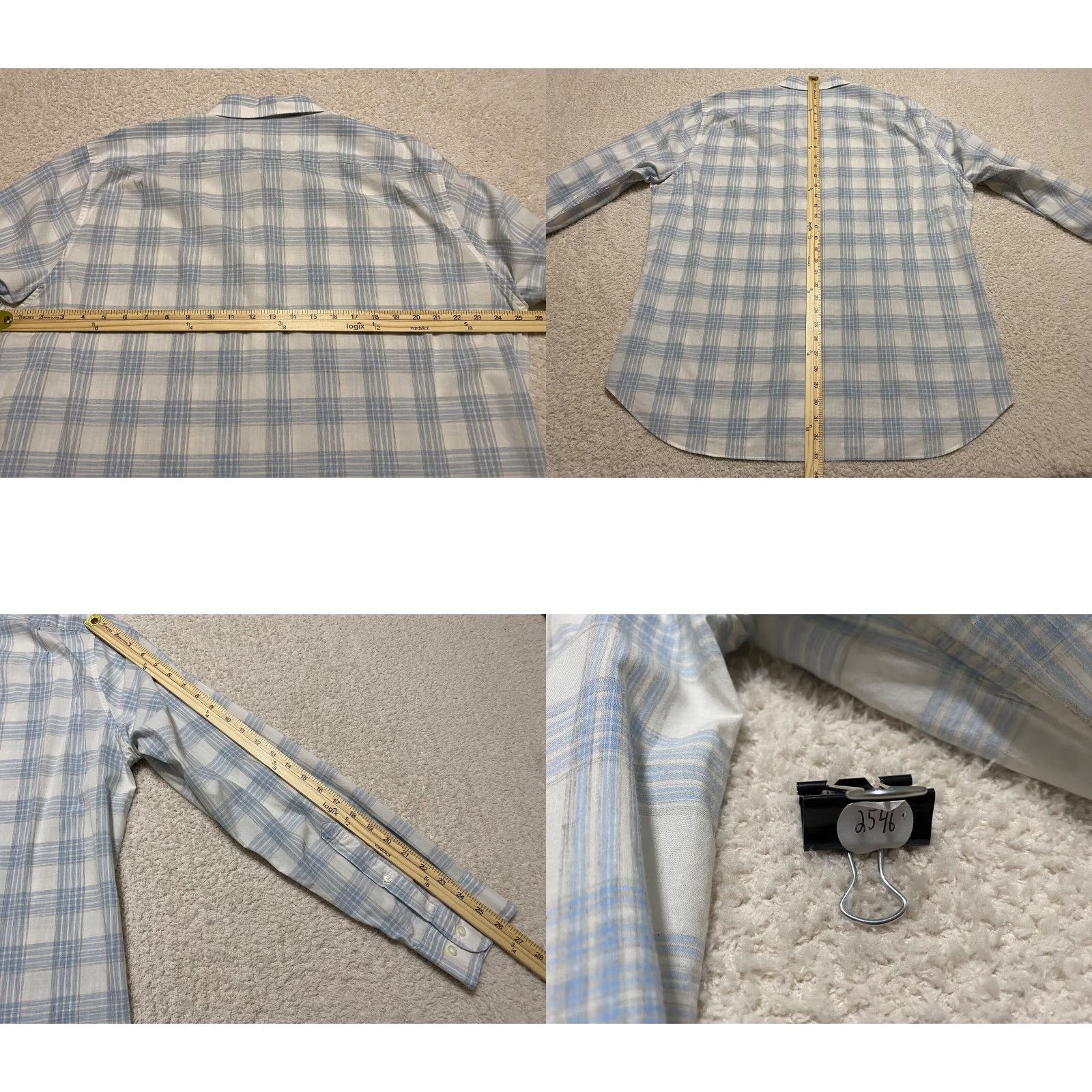 Bonobos Bonobos Button-Up Shirt Mens 2XL Slim Fit Long Sleeve Plaid Cotton Multicolor Size US XXL / EU 58 / 5 - 8 Thumbnail