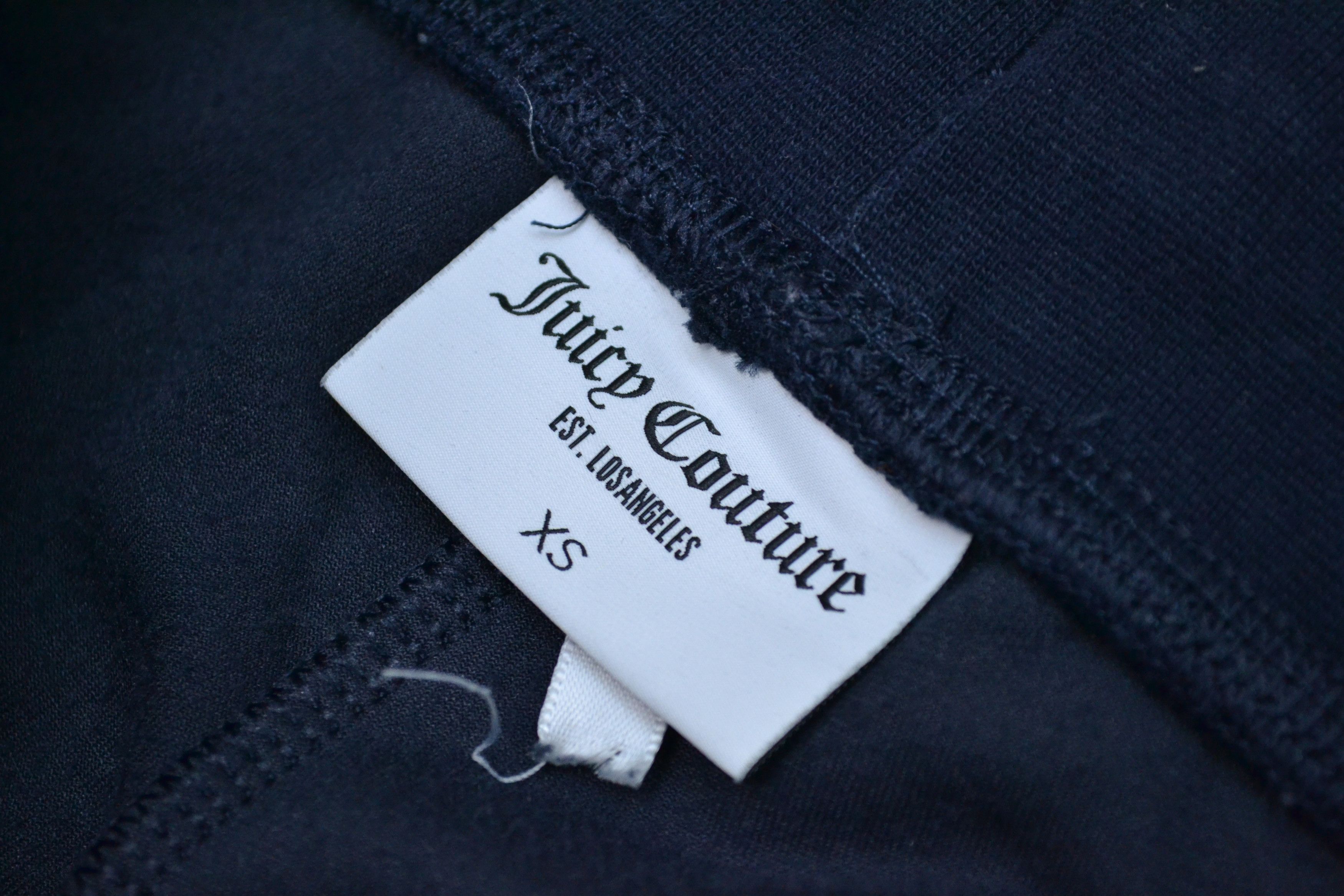 Juicy Couture Juicy Couture Velour Blue Navy Rhinestones Track Pants Size 26" / US 2 / IT 38 - 5 Thumbnail