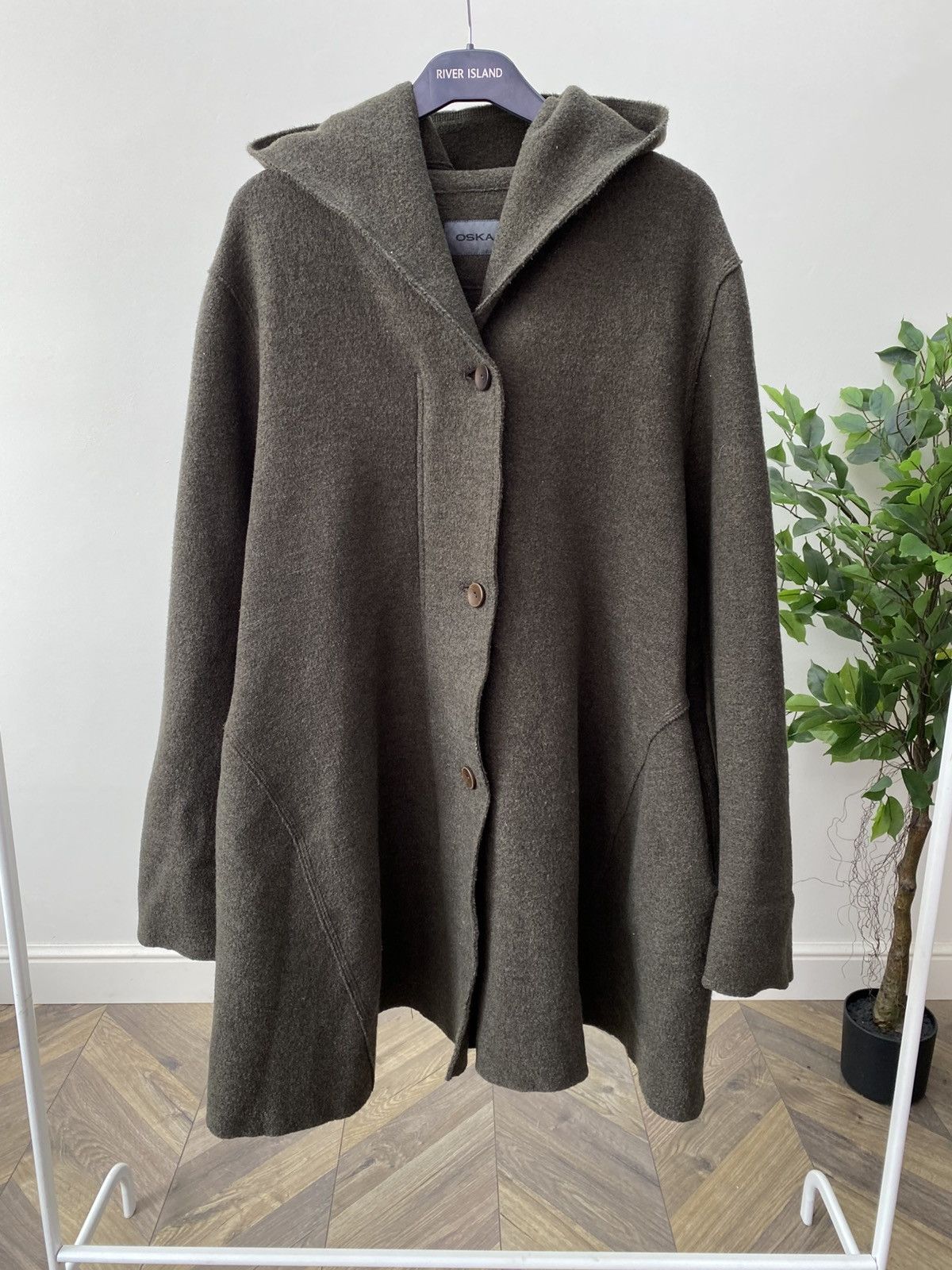 OSKA Vintage Oska Alpaca wool hooded coat Size S / US 4 / IT 40 - 2 Thumbnail