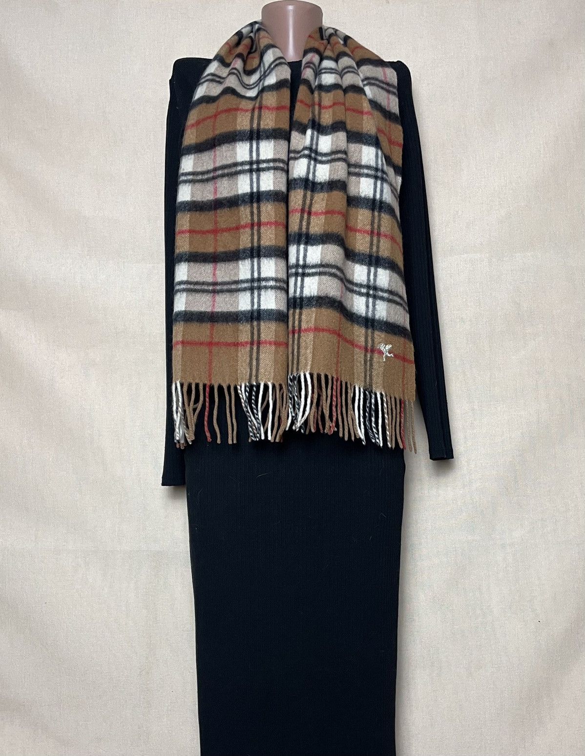 Vintage Creations tartan cashmere scarf Size ONE SIZE - 1 Thumbnail
