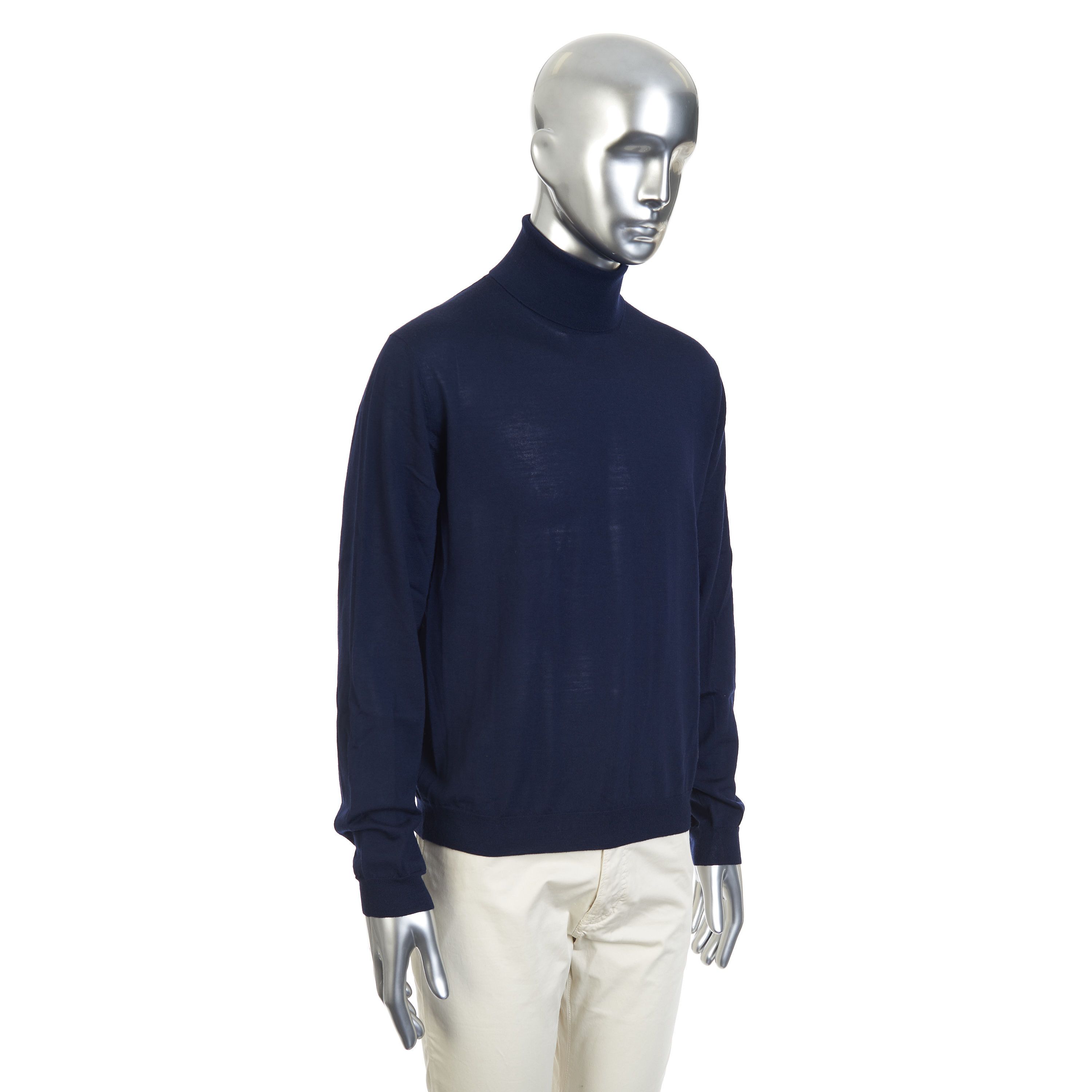 Gucci Turtleneck Sweater In Cashmere With Horsebit Logo Embroidery Size US XL / EU 56 / 4 - 9 Thumbnail