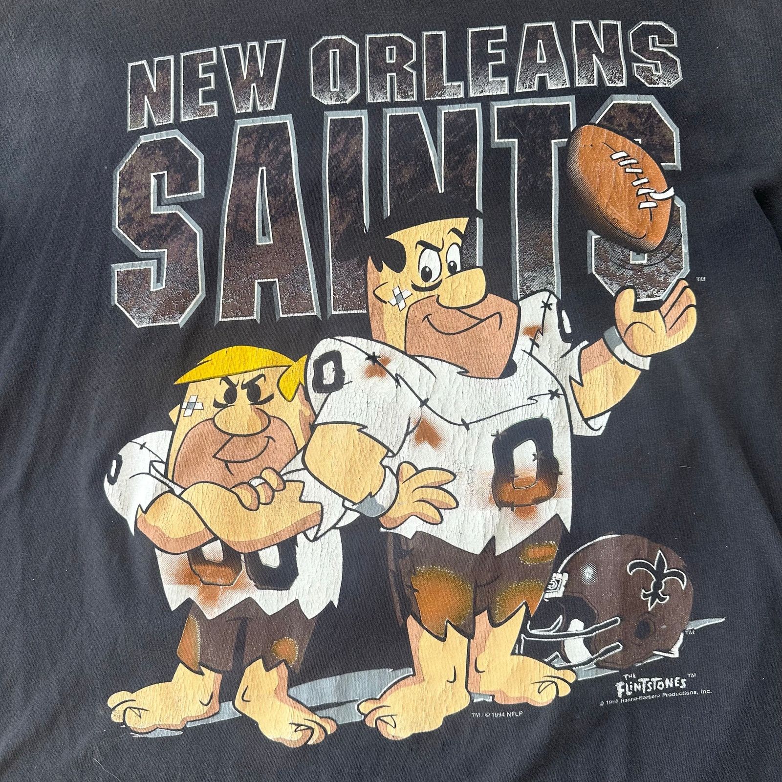 Other Vintage New Orleans saints flintstones graphic tee 1994 XL Size US XL / EU 56 / 4 - 2 Thumbnail