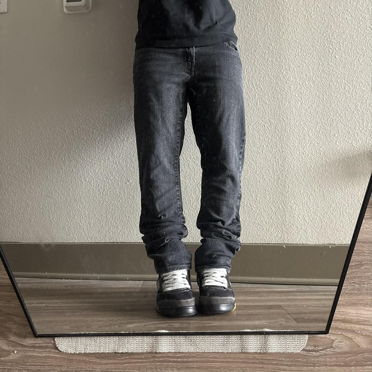 Vintage Crazy Vintage Y2K/2000s Grunge Black Denim Jeans! 30x32 Size US 30 / EU 46 - 1 Thumbnail