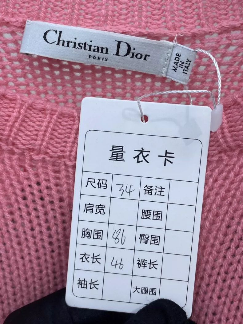 Dior Dior Pink No. 8 letter knitted cashmere sweater 2504-Nextar Size XXS / US 00 / IT 34 - 5 Thumbnail