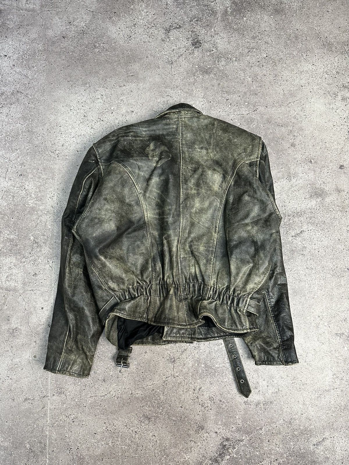 Vintage Rare🔥🔥 Leather Jacket Archival Y2K Moto Distressed Size US XL / EU 56 / 4 - 11 Thumbnail