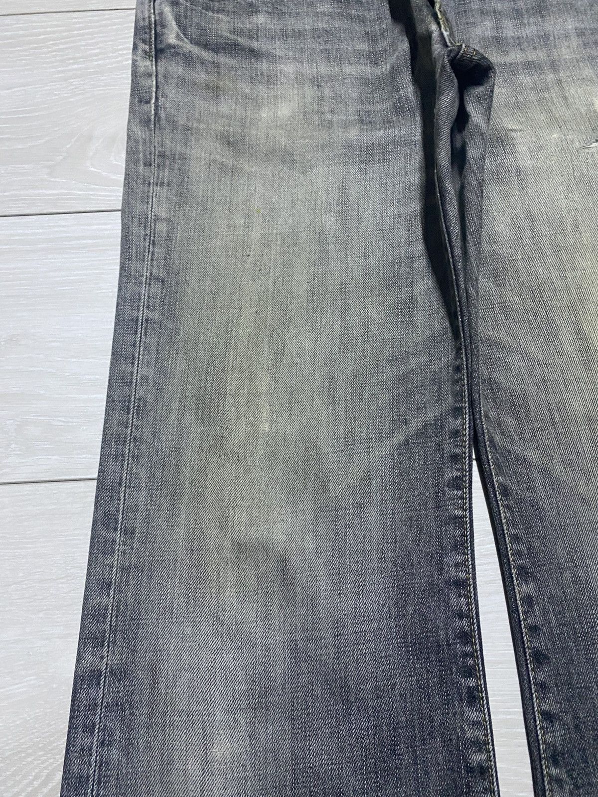 Undercover × Uniqlo Vintage Uniqlo B002 Grey Denim Distressed Flare Bootcut Jean Size US 33 - 7 Thumbnail