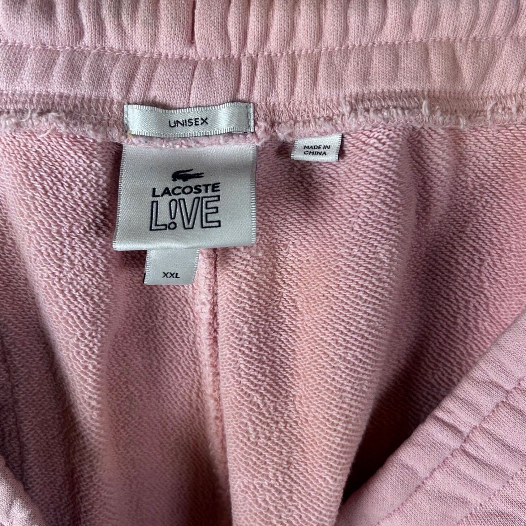 Lacoste VINTAGE Lacoste Live Sweatpants Unisex Pink Relaxed Fit Joggers Logo Pockets XS-2XL? Size 25" / US 0 / IT 36 - 3 Thumbnail