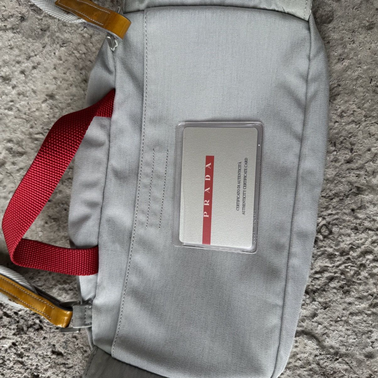 Prada Prada Metallic Silver Nylon Chest Rig Bag Size ONE SIZE - 4 Thumbnail
