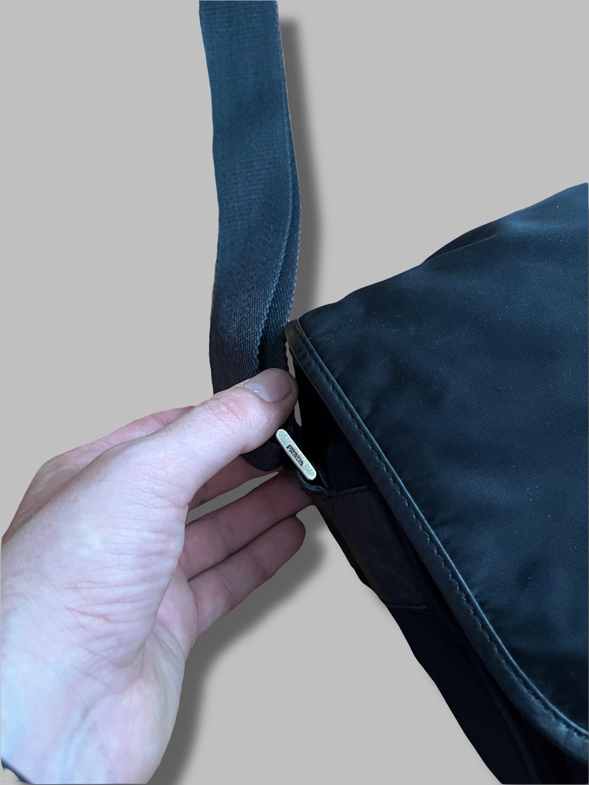 Prada Authentic Prada Nylon Messenger Gently Used Size ONE SIZE - 8 Thumbnail