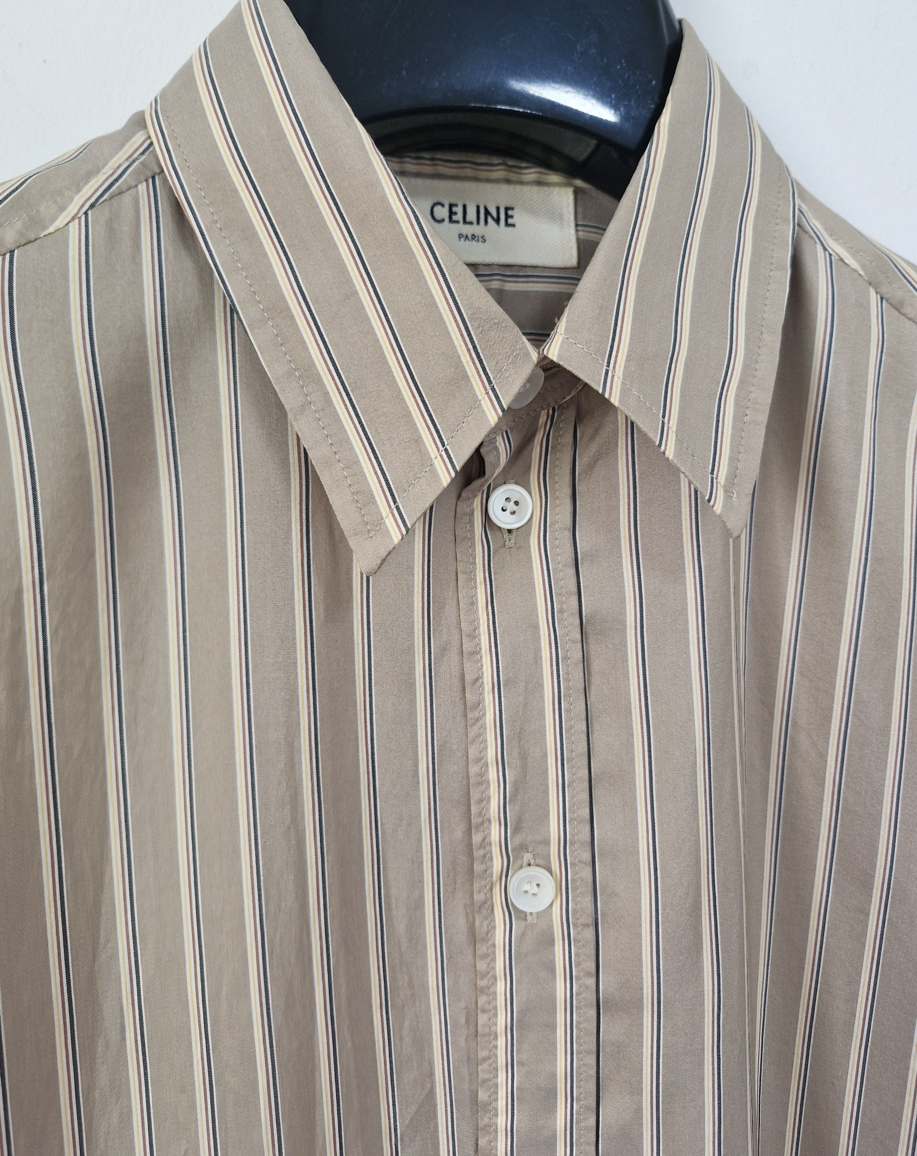 Saint Laurent Paris SS20 Stripe Silk Shirt Size US XS / EU 42 / 0 - 3 Thumbnail