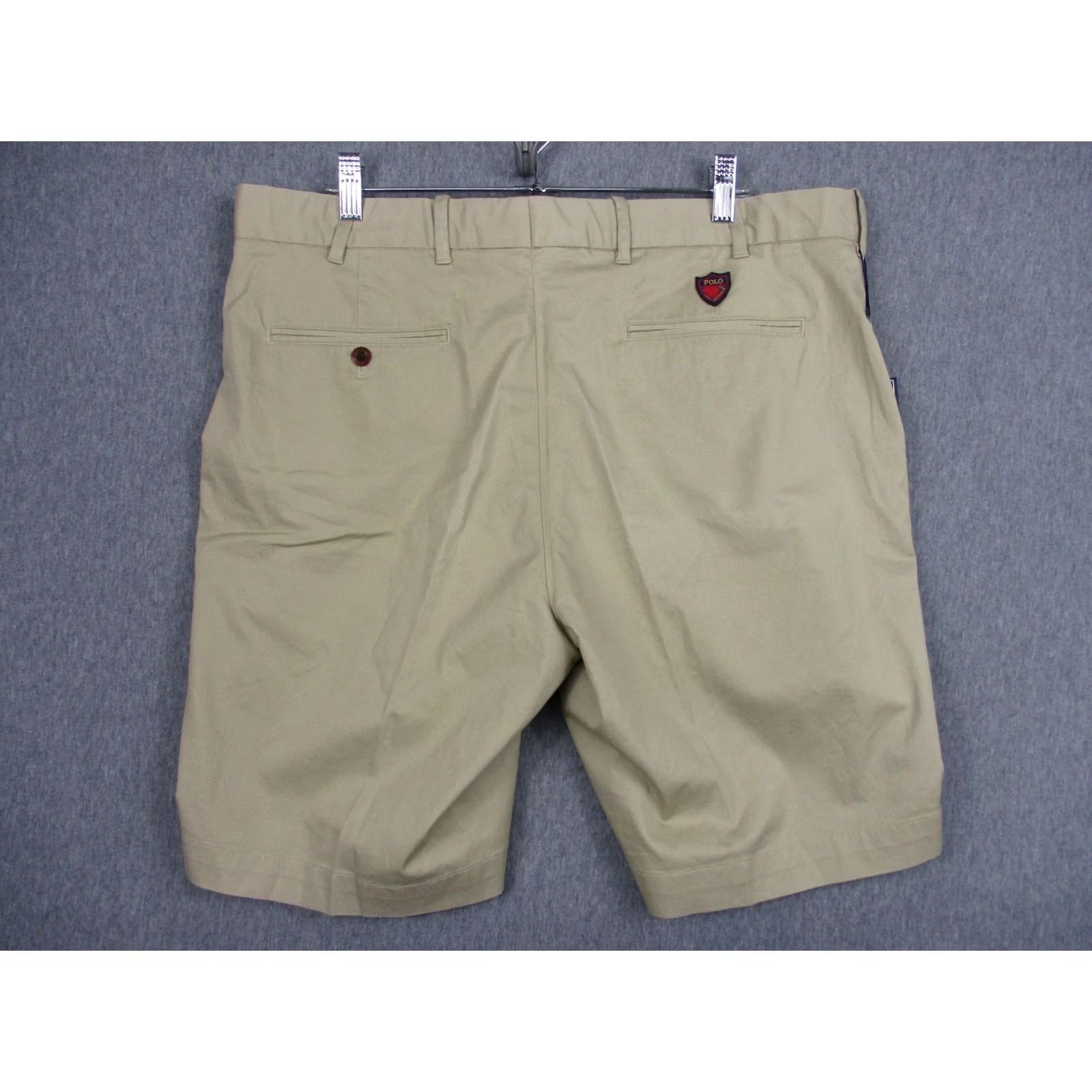 Vintage Polo Golf Shorts Mens 36 Beige Stretch Chino Flat Front Links Fit Golf 10 Inseam Flat Front Regular Mens Beige Polo Golf Shorts 36 Size US M / EU 48-50 / 2 - 6 Thumbnail