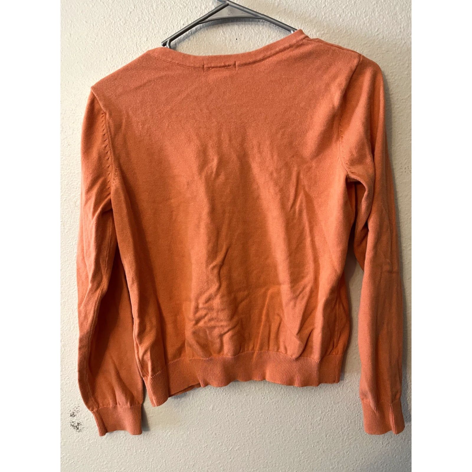 H&M H&M Cardigan Sweater Women M Orange Button Size M / US 6-8 / IT 42-44 - 2 Thumbnail