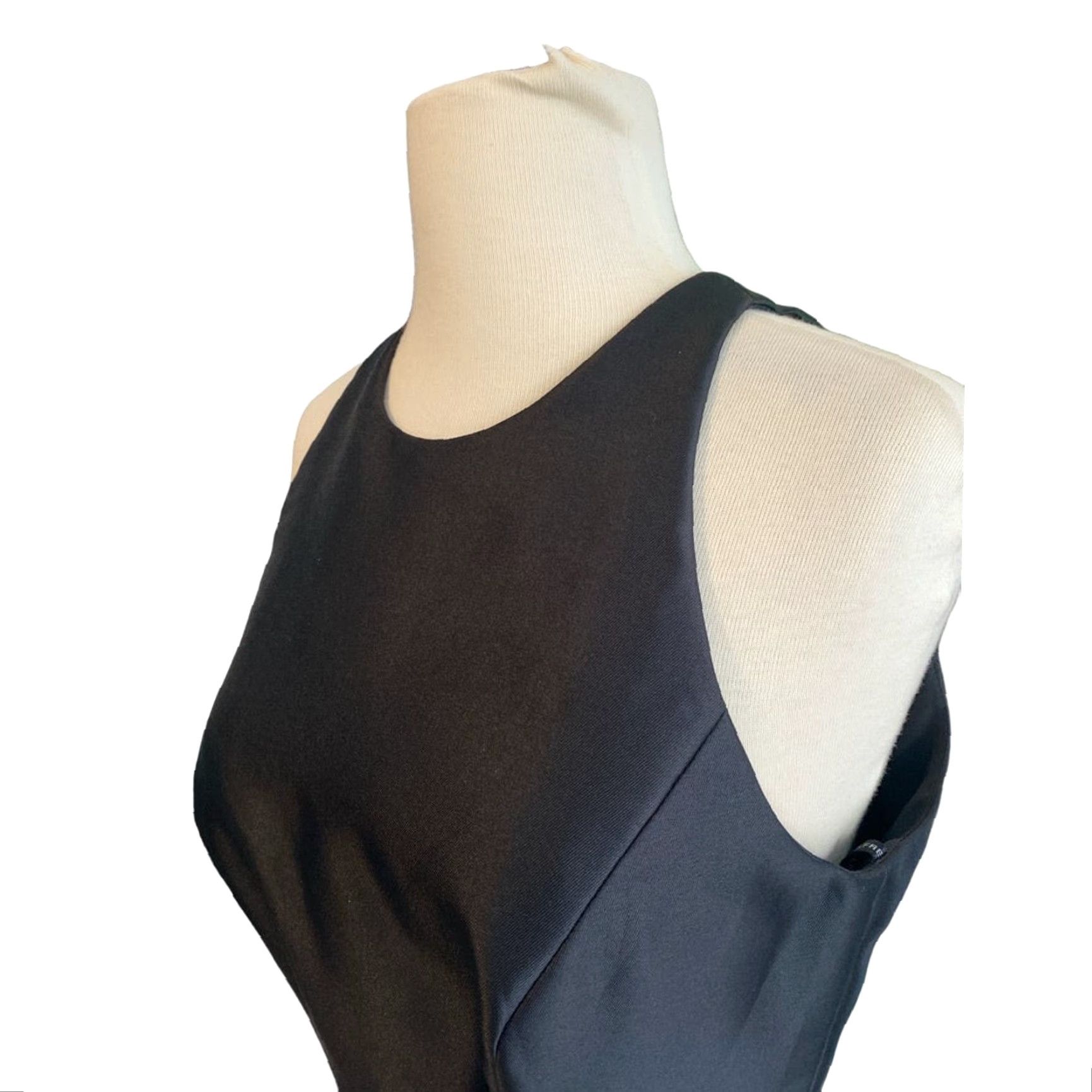 Vintage Alfred Sung Gown Black and White Long Sleeveless Ball Gown 6 Women Adult Regular Size 6 High Waist Long Dress Size M / US 6-8 / IT 42-44 - 4 Thumbnail