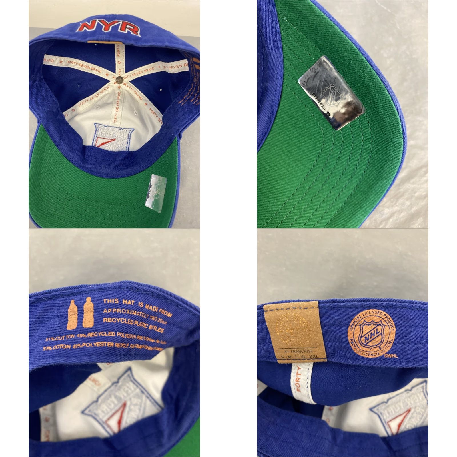 NHL Vintage New York Rangers Official NHL Universal Snapback Cap Hat M /846 Size ONE SIZE - 8 Thumbnail