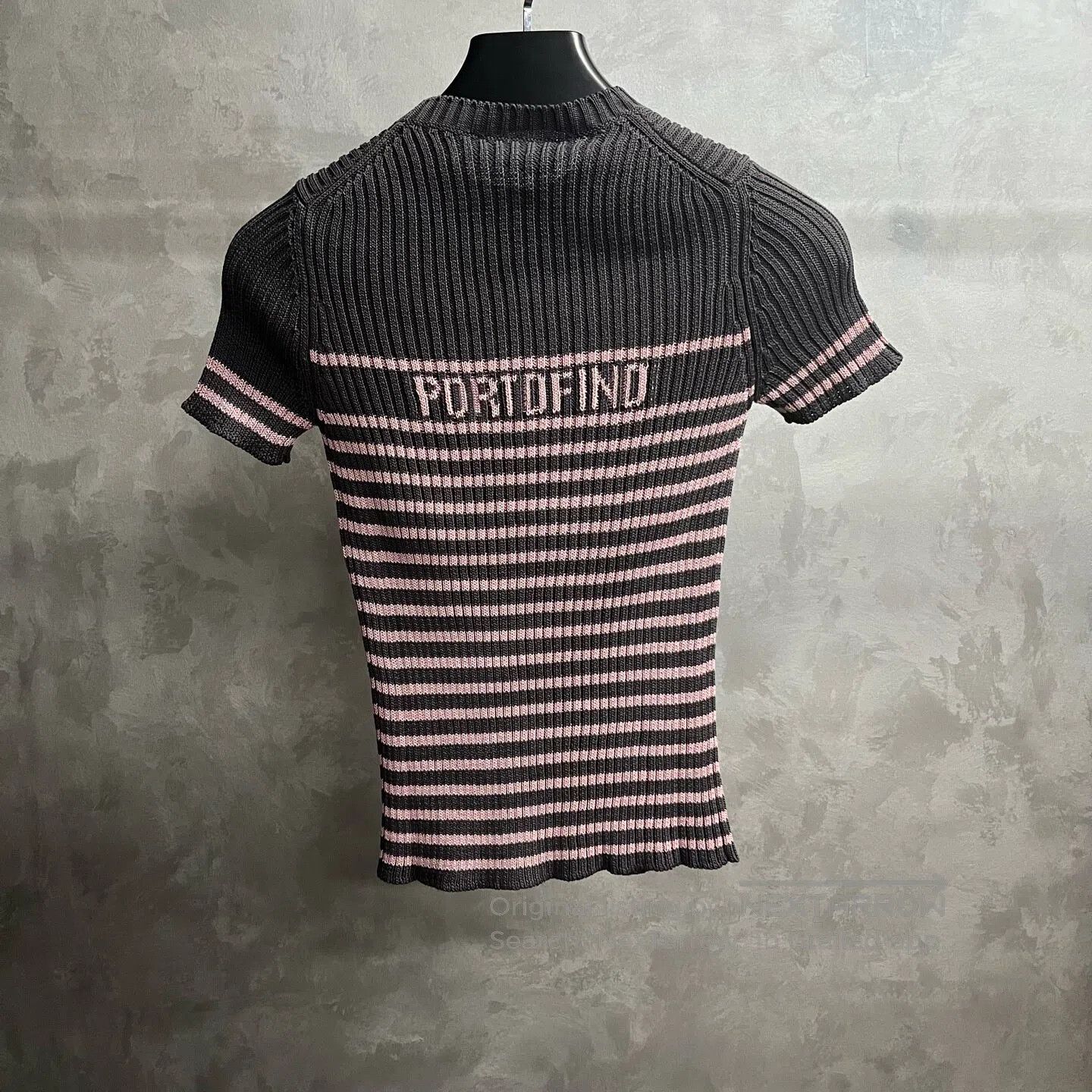 Dior Dior Color contrast striped pullover short-sleeved knit sw Size XS / US 0-2 / IT 36-38 - 5 Thumbnail