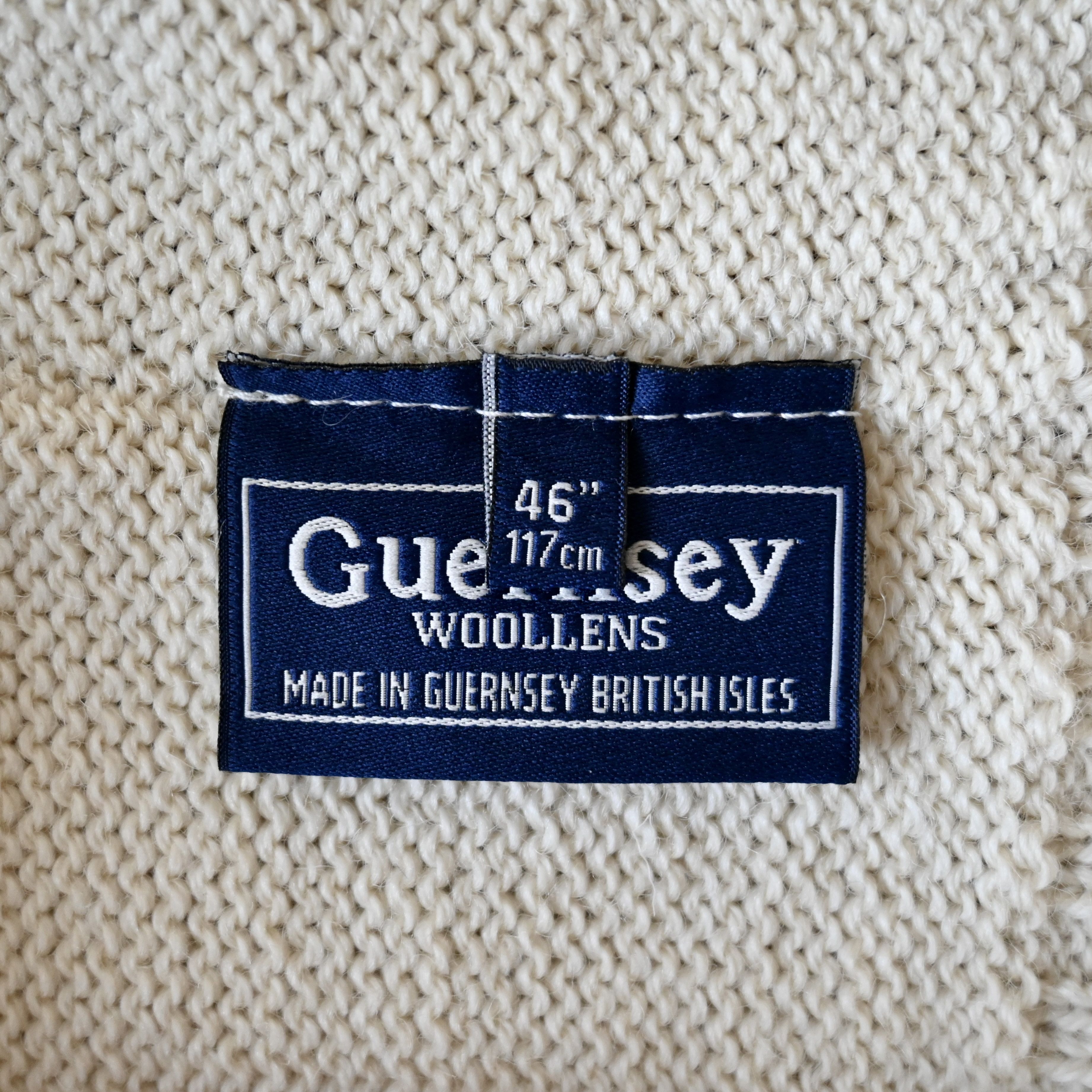 Other UNUSED, Guernsey Woollens traditional jumper, cream Size US XL / EU 56 / 4 - 15 Thumbnail
