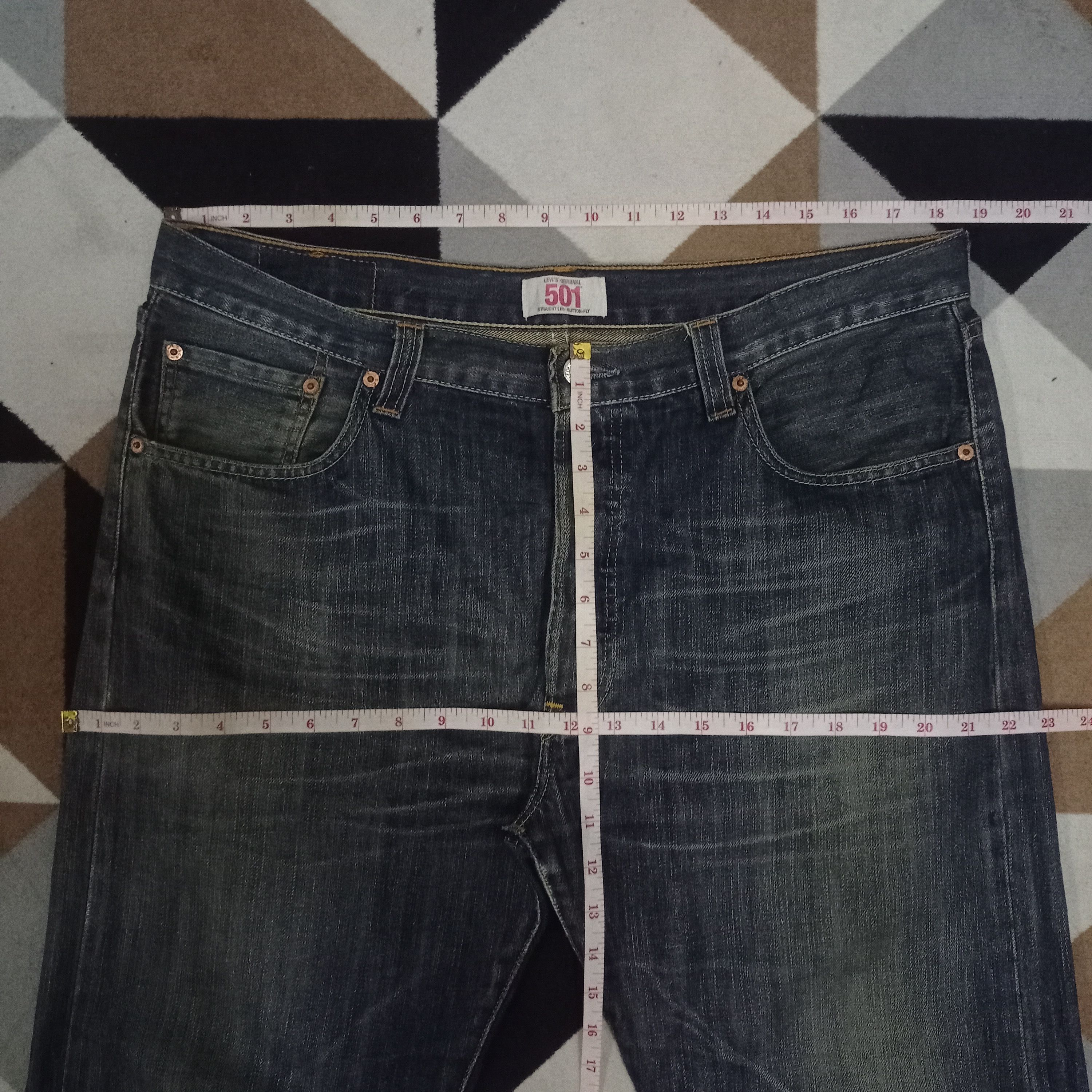 Levi's × Levi's Vintage Clothing Vintage Levis 501 Mud Wash Baggy Style Jeans 37x30 Size US 37 - 9 Thumbnail