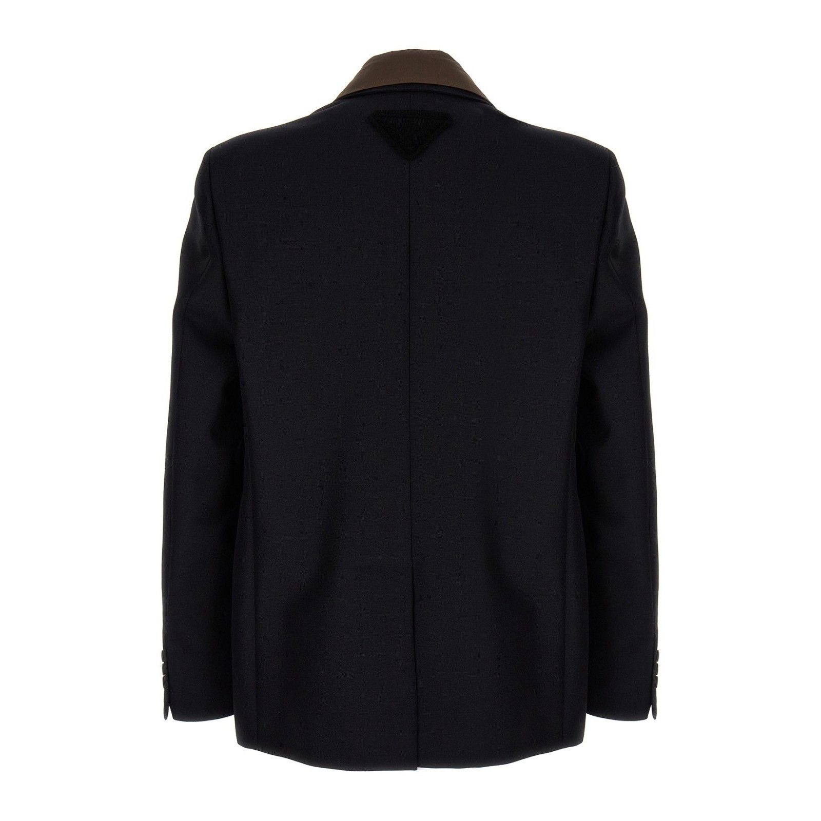 Prada PRADA Removable Collar Single-Breasted Blue Wool Blazer Jack Size US M / EU 48-50 / 2 - 2 Thumbnail