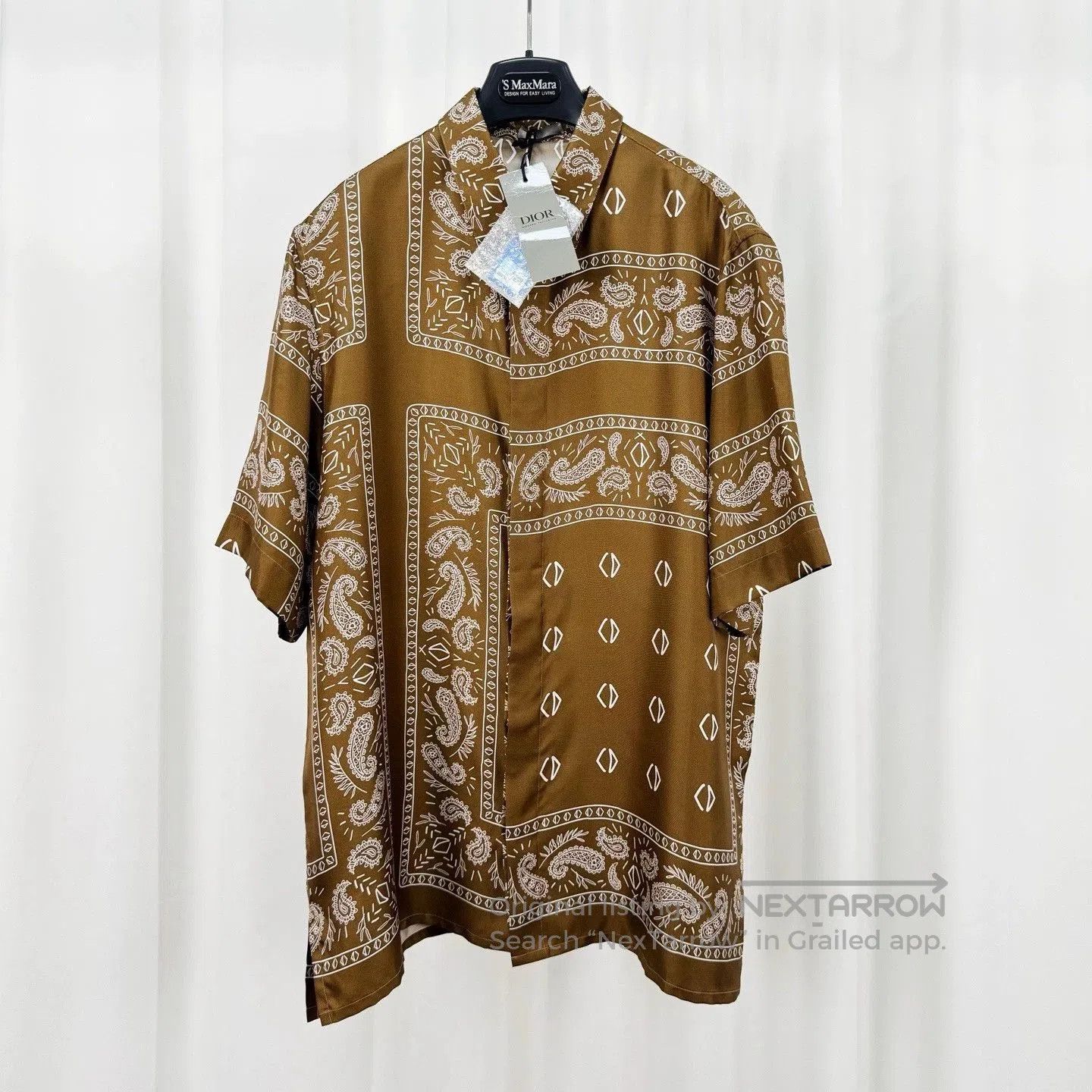 Dior dior short-sleeve silk shirt with paisley design. Size US M / EU 48-50 / 2 - 1 Thumbnail