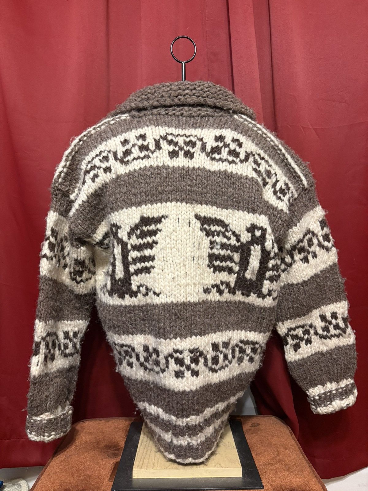 Vintage Vintage Thunderbird Cowichan Sweater Jacket 80’s Wool Size US XXL / EU 58 / 5 - 2 Thumbnail