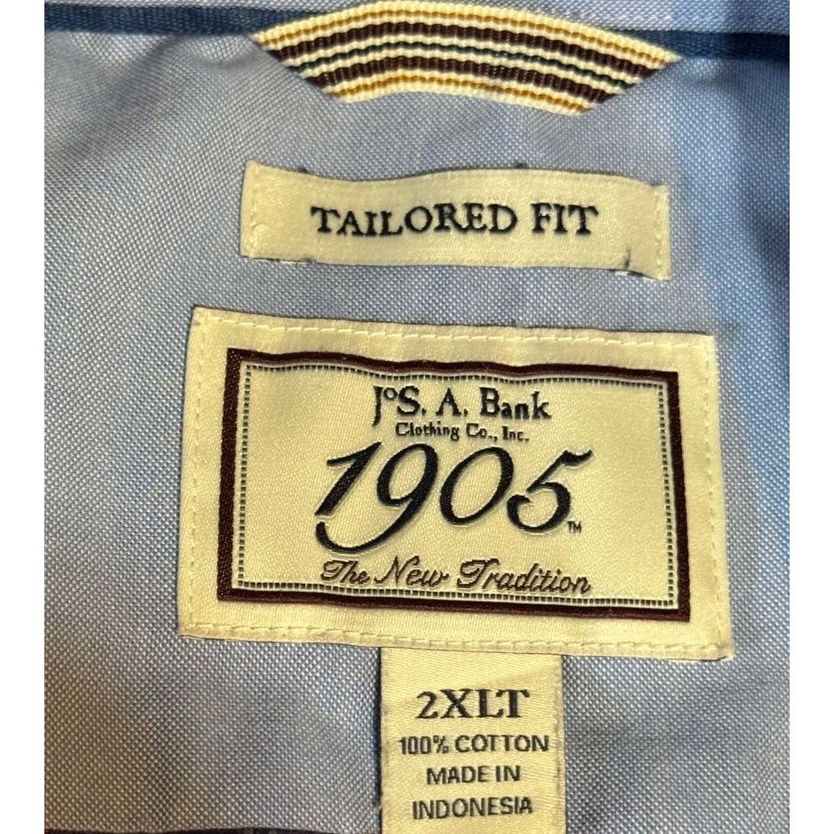 Jos. A. Bank Jos. A. Bank 1905 Tailored Fit Button Down Plaid Shirt 2XLT Size US XXL / EU 58 / 5 - 5 Thumbnail