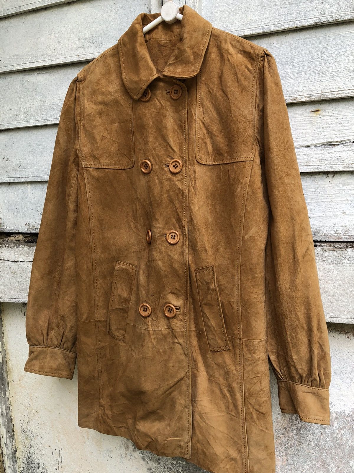 Leather × Longchamp Longchamp Suede TrenchCoat Size S / US 4 / IT 40 - 2 Thumbnail