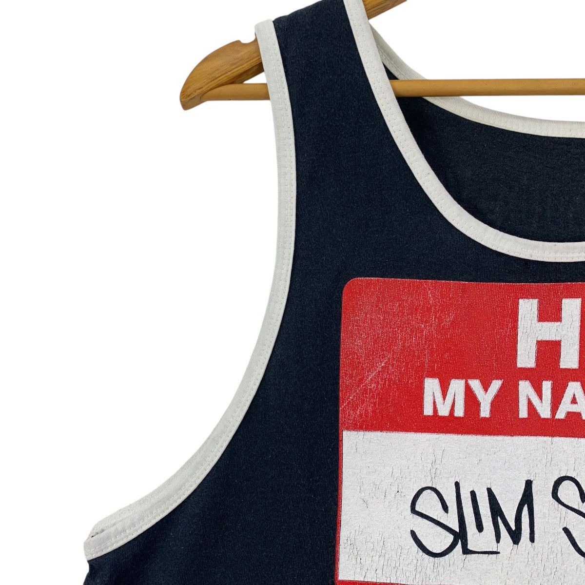 Band Tees × Vintage Vintage EMINEM Slim shady printed sleeve less tank top tee Size US M / EU 48-50 / 2 - 5 Thumbnail
