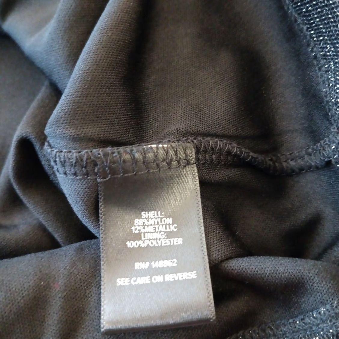 Torrid Torrid Skirt Women Knee Length Black Glitter Pull On Size 4 Plus Elastic Waist Nylon Ruched New** Size 27" / US 4 / IT 40 - 7 Thumbnail