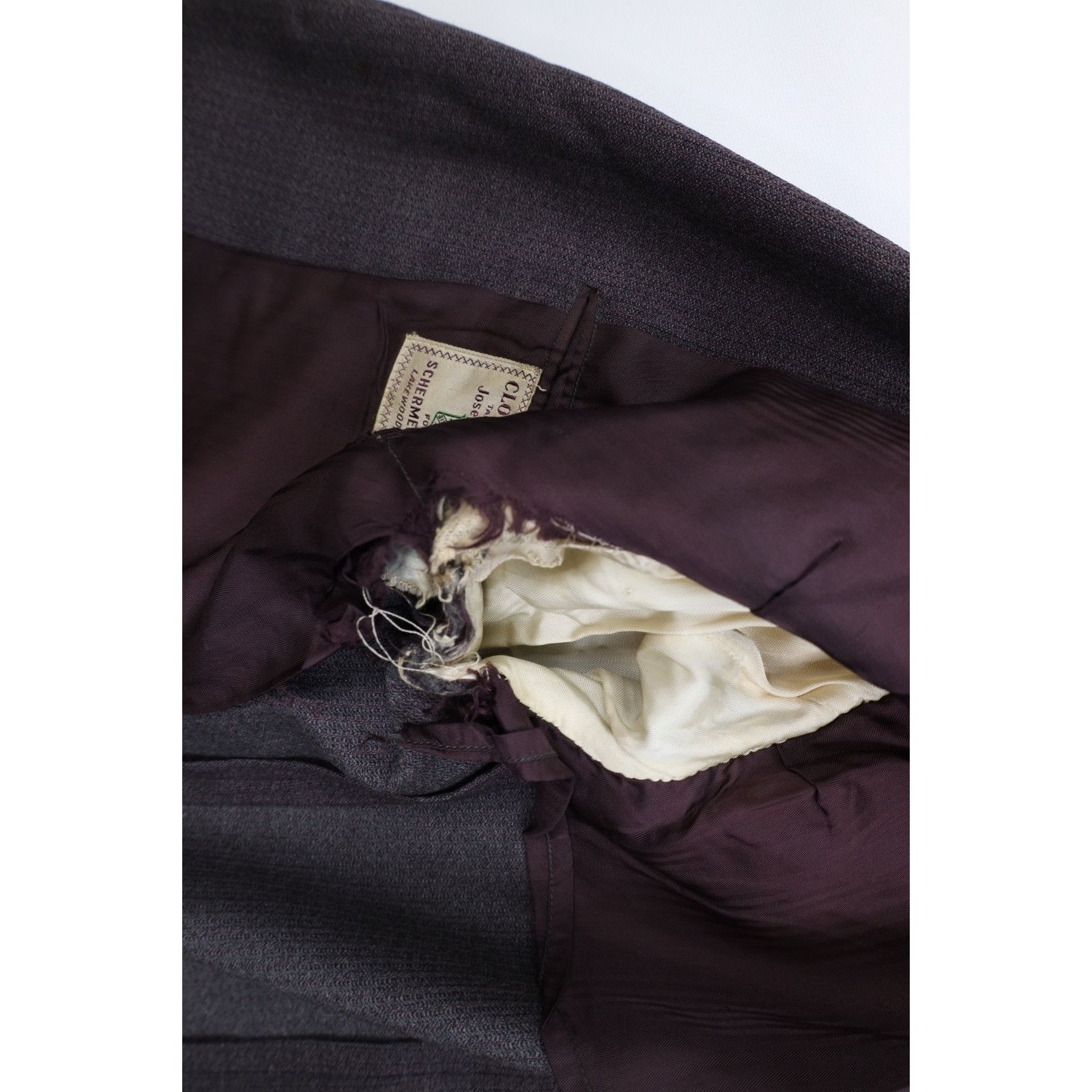 Vintage Vintage 50s 60s Rockabilly Heavy 2 Piece Wool Suit Brown Size 40R - 8 Thumbnail