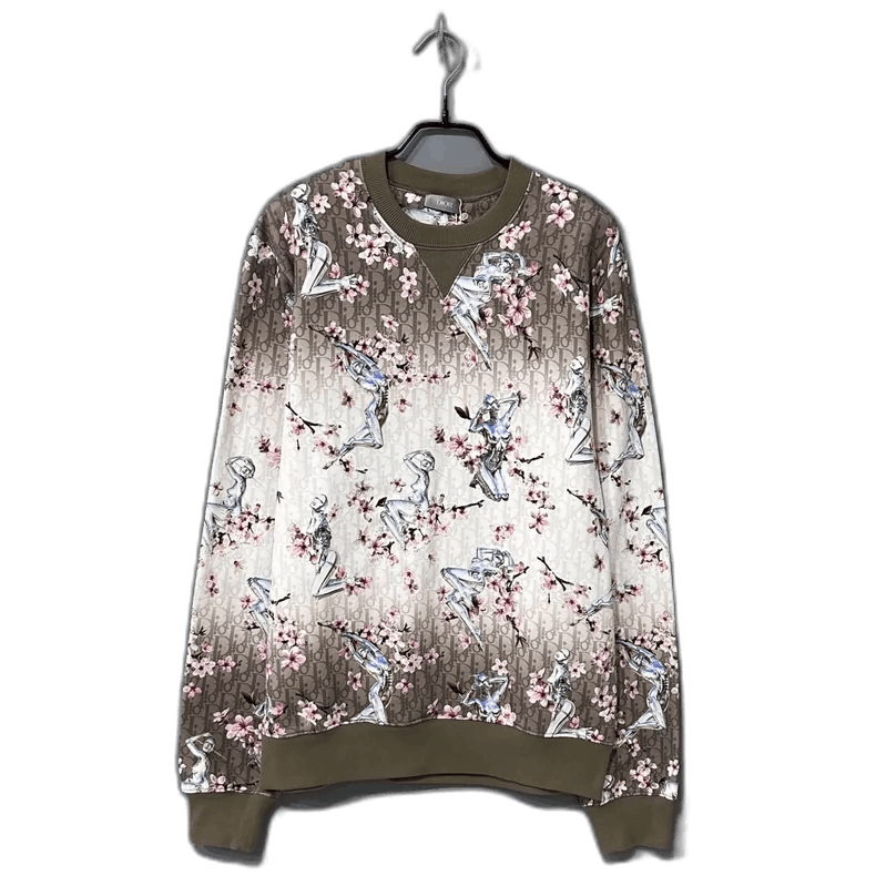 Dior Dior Embroidered Floral Sweatshirt-2506 Size L / US 10 / IT 46 - 1 Thumbnail