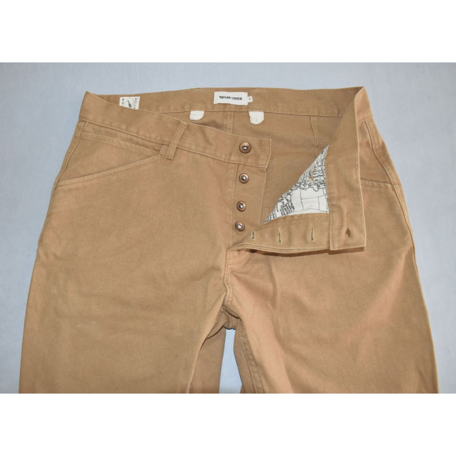 Taylor Stitch TAYLOR STITCH Boss Duck Button Fly Chino Pants Size 33 Size US 33 - 4 Thumbnail