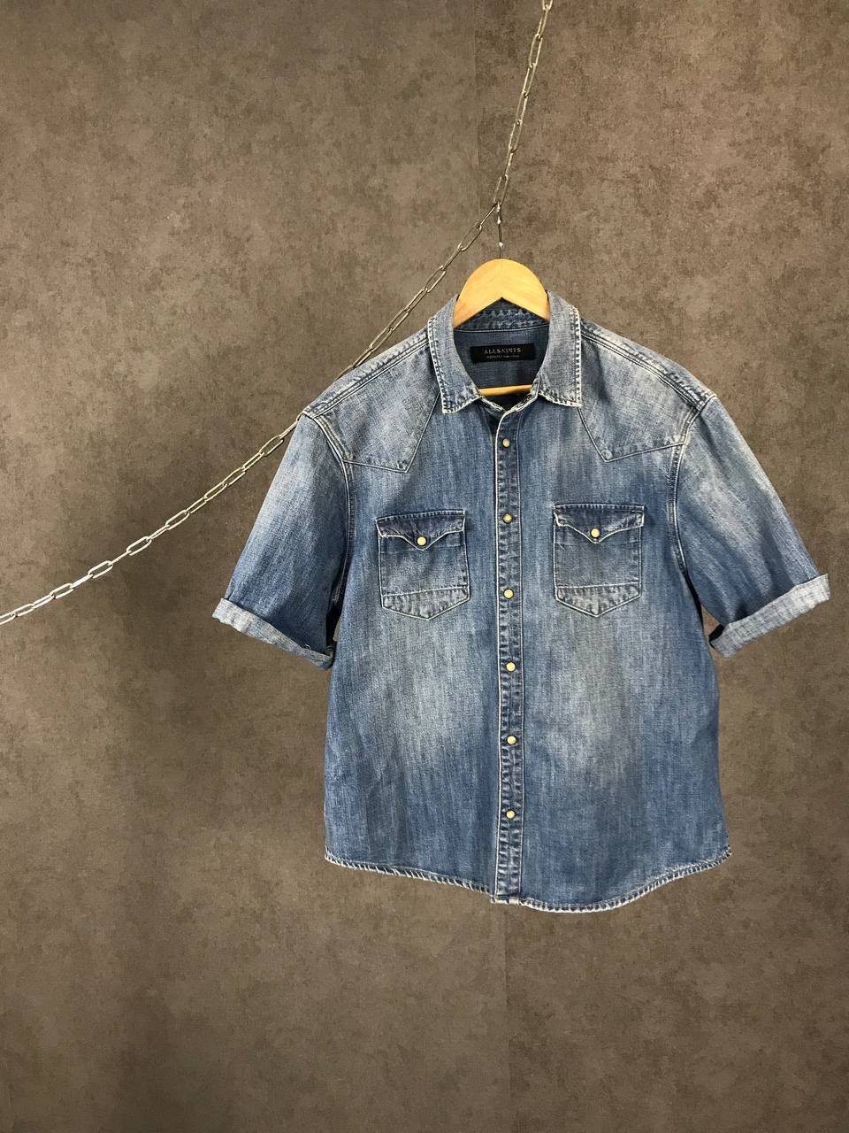 Allsaints Allsaints denim shirt Size US M / EU 48-50 / 2 - 1 Thumbnail